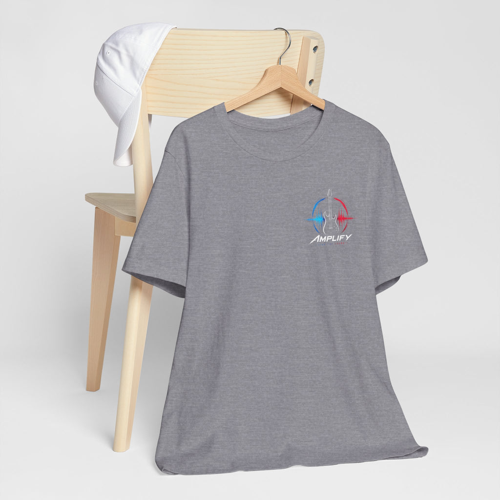 Live Play Music Tee — Colorful Waveform Graphic T-Shirt