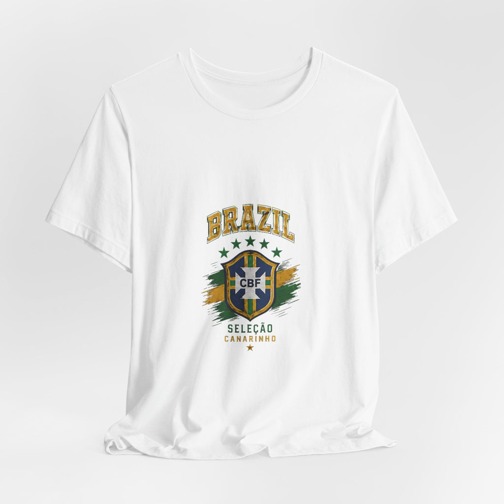 Brazil Soccer Tee - Seleção Brasileira Crest Vintage Football T‑Shirt