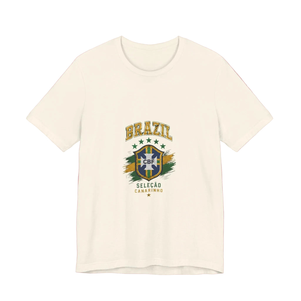 Brazil Soccer Tee - Seleção Brasileira Crest Vintage Football T‑Shirt