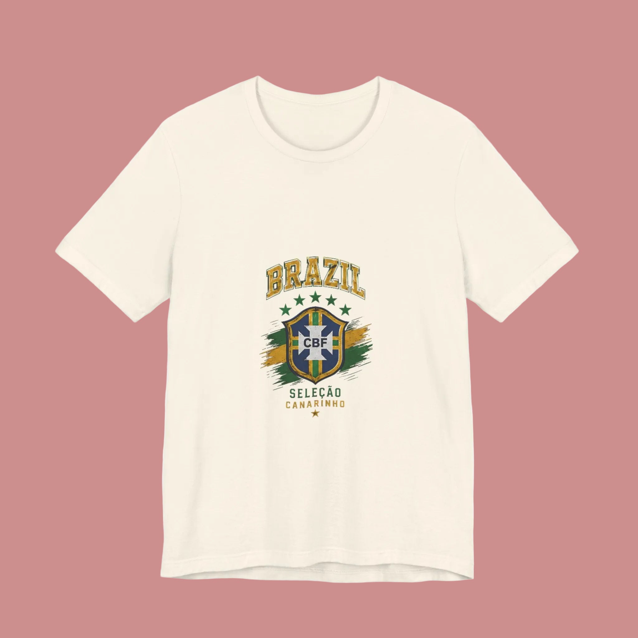 Brazil Soccer Tee - Seleção Brasileira Crest Vintage Football T‑Shirt