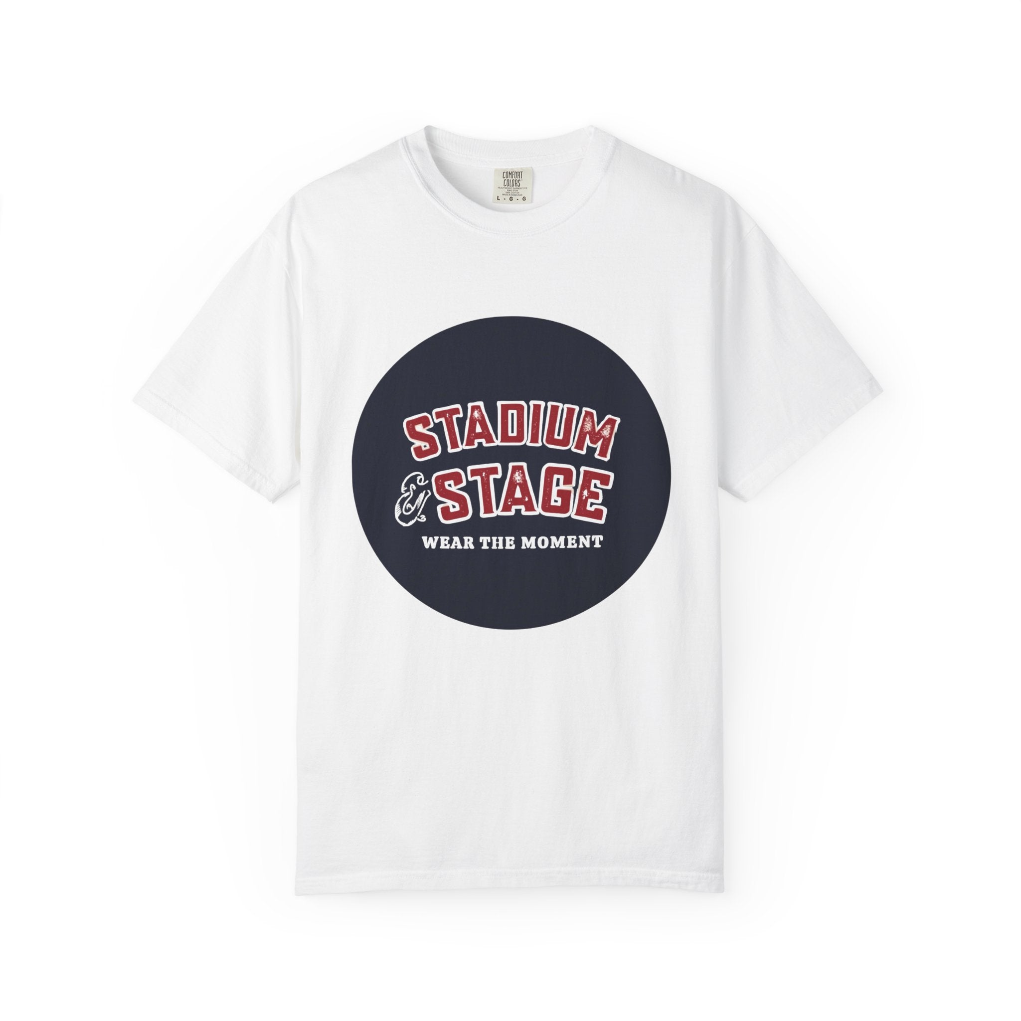 Stadium & Stage Graphic T-Shirt — "Wear the Moment" Vintage Circle Logo