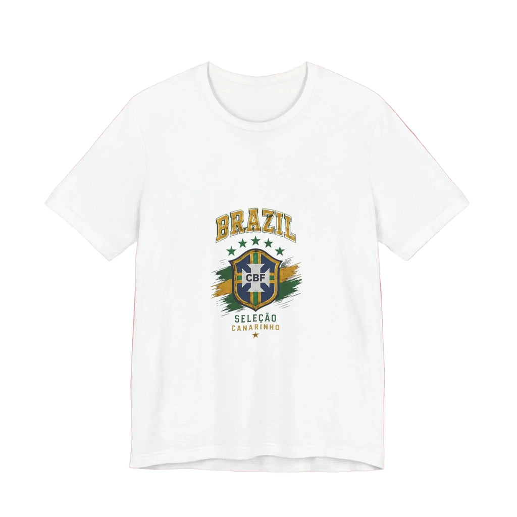 Brazil Soccer Tee - Seleção Brasileira Crest Vintage Football T‑Shirt