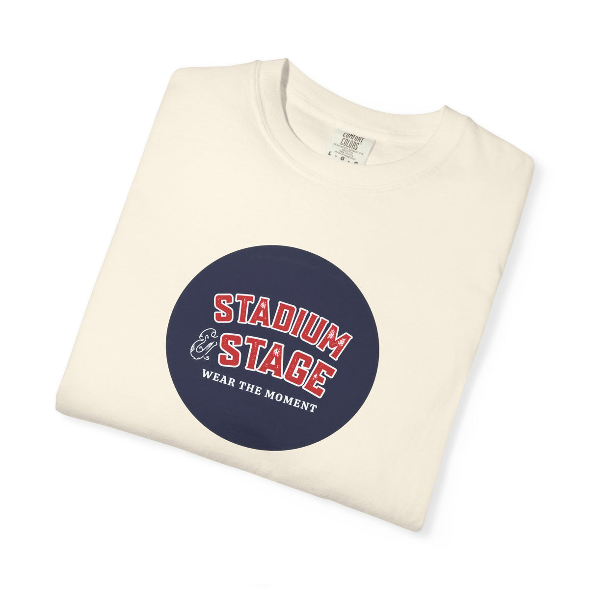 Stadium & Stage Graphic T-Shirt — "Wear the Moment" Vintage Circle Logo