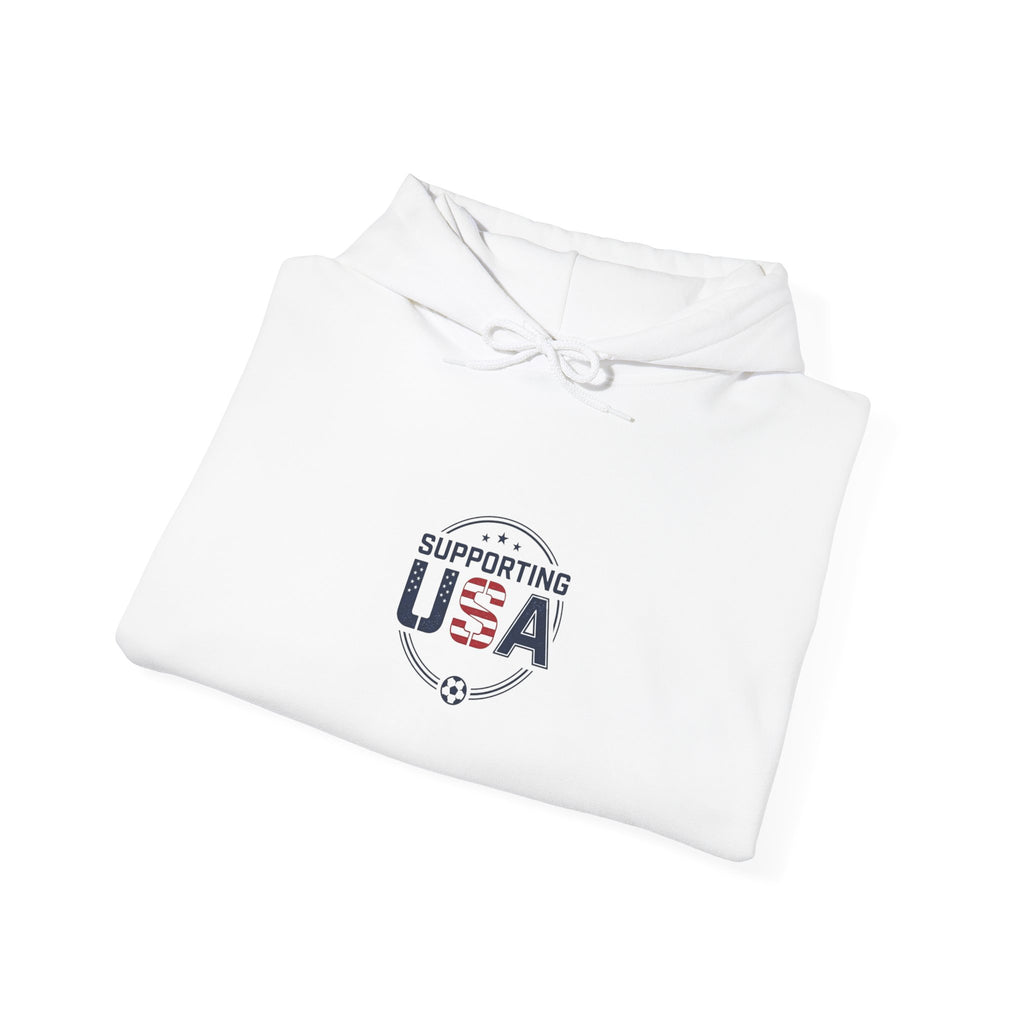 Supporting USA Hoodie | soccer watch party, country colors