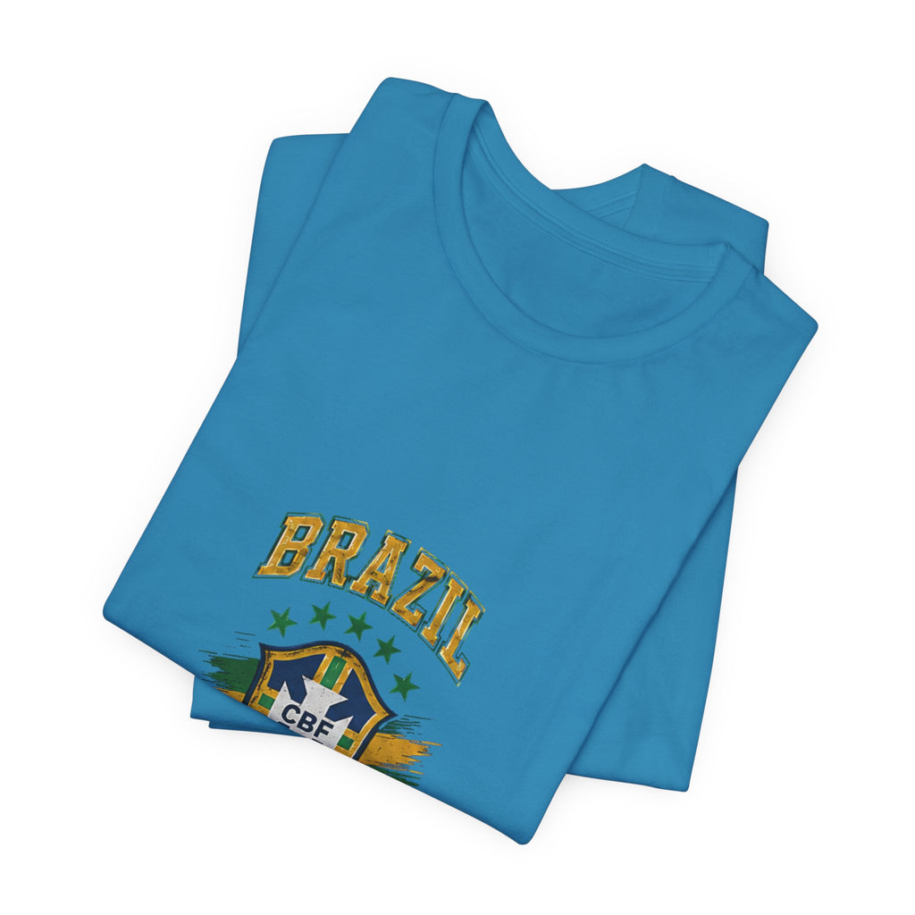 Brazil Soccer Tee - Seleção Brasileira Crest Vintage Football T‑Shirt