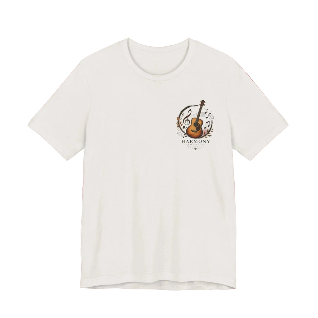 Acoustic Guitar 'Harmony' Graphic Tee — Music Lover Short Sleeve Shirt