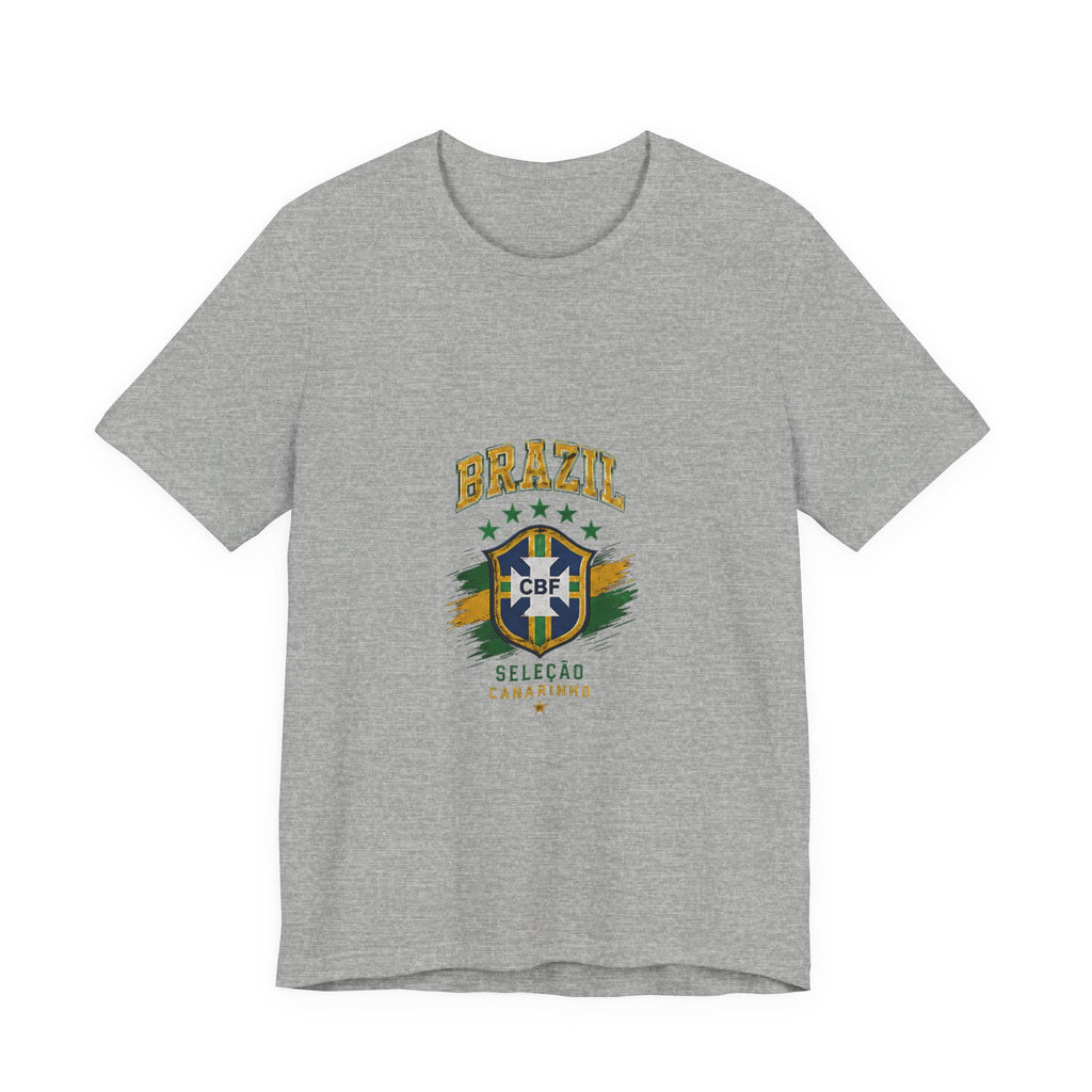 Brazil Soccer Tee - Seleção Brasileira Crest Vintage Football T‑Shirt