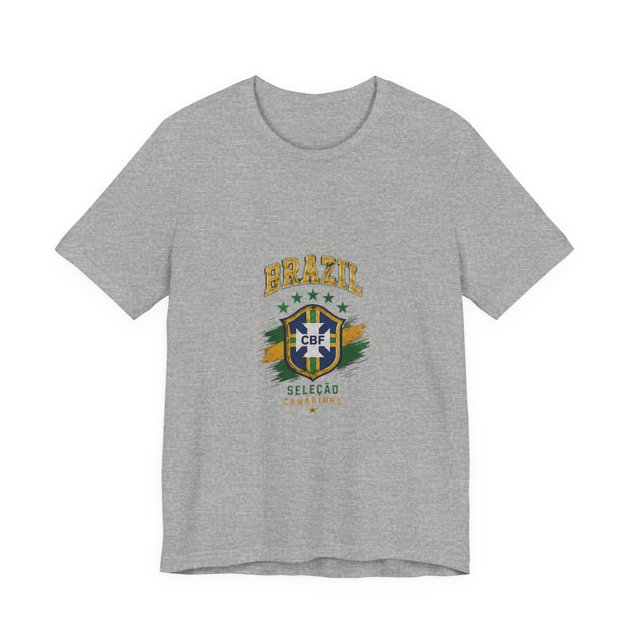 Brazil Soccer Tee - Seleção Brasileira Crest Vintage Football T‑Shirt
