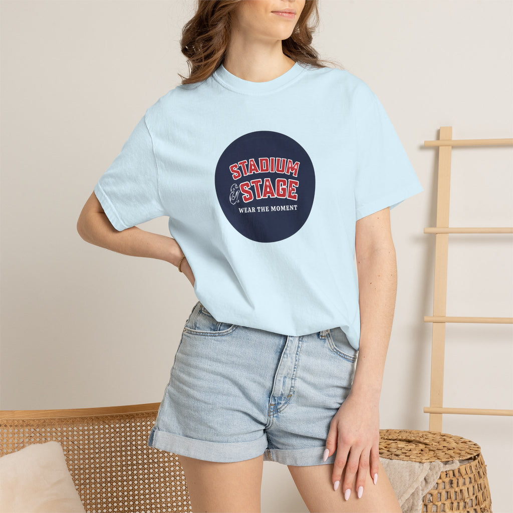 Stadium & Stage Graphic T-Shirt — "Wear the Moment" Vintage Circle Logo