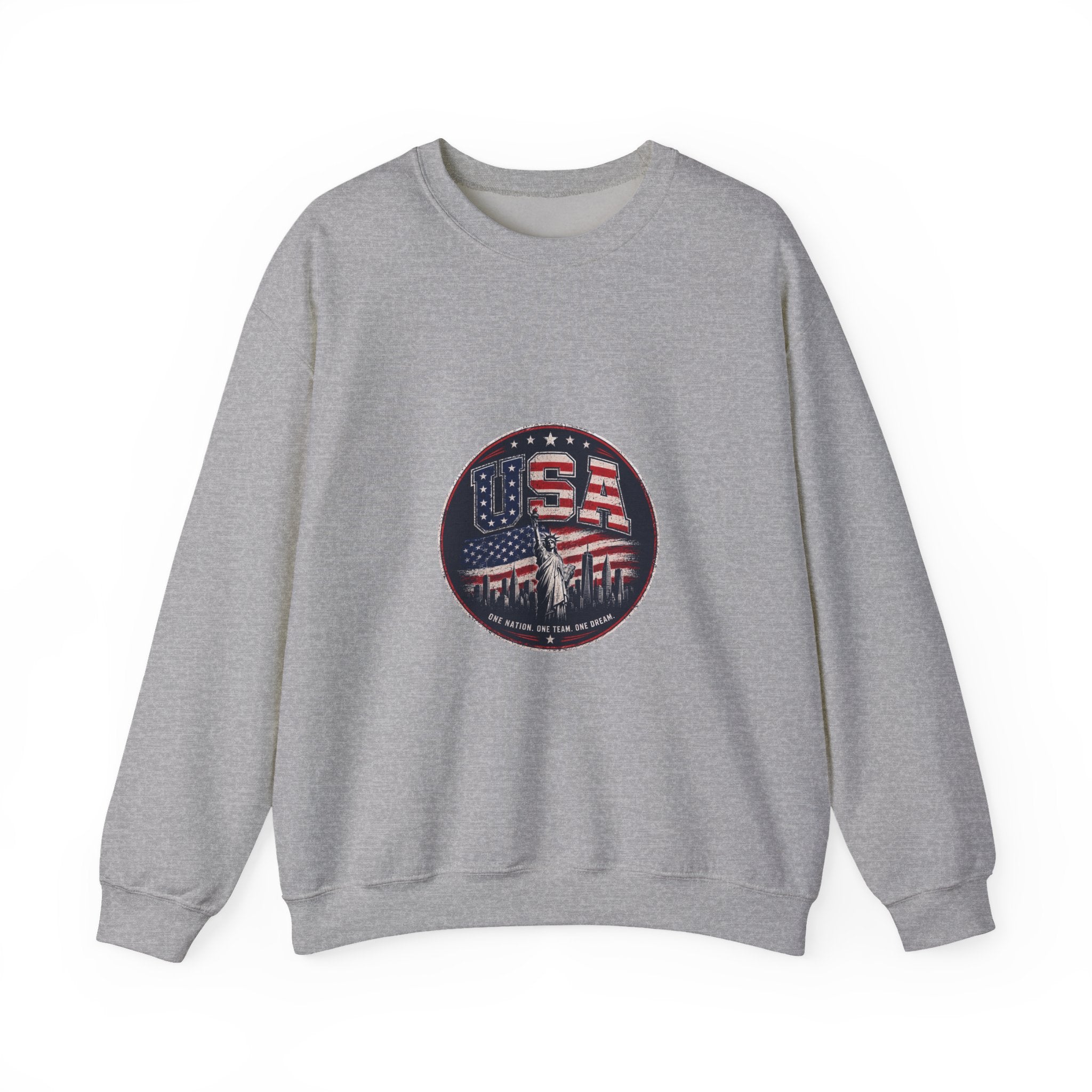 USA Crewneck Sweatshirt — Patriotic American Graphic Pullover