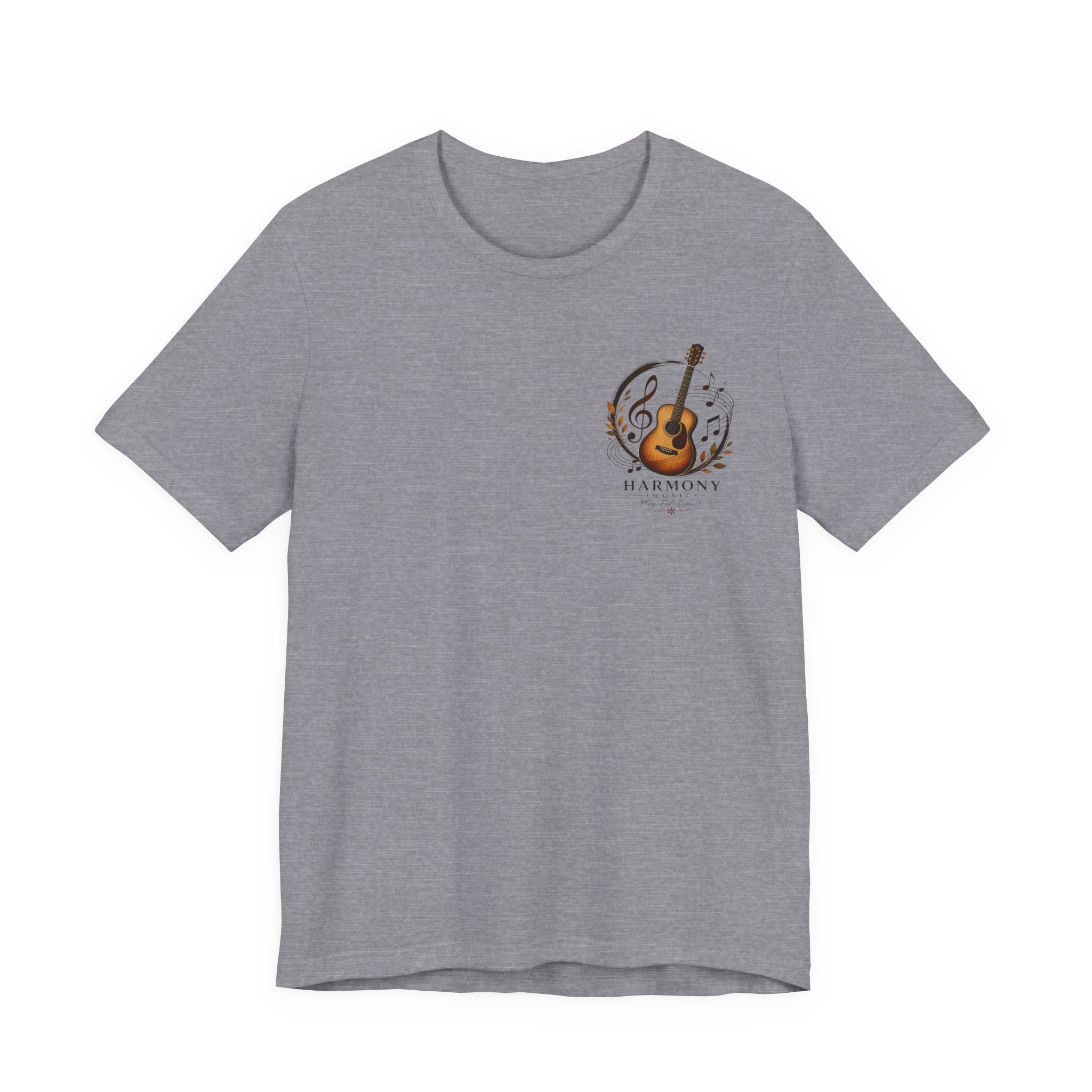 Acoustic Guitar 'Harmony' Graphic Tee — Music Lover Short Sleeve Shirt