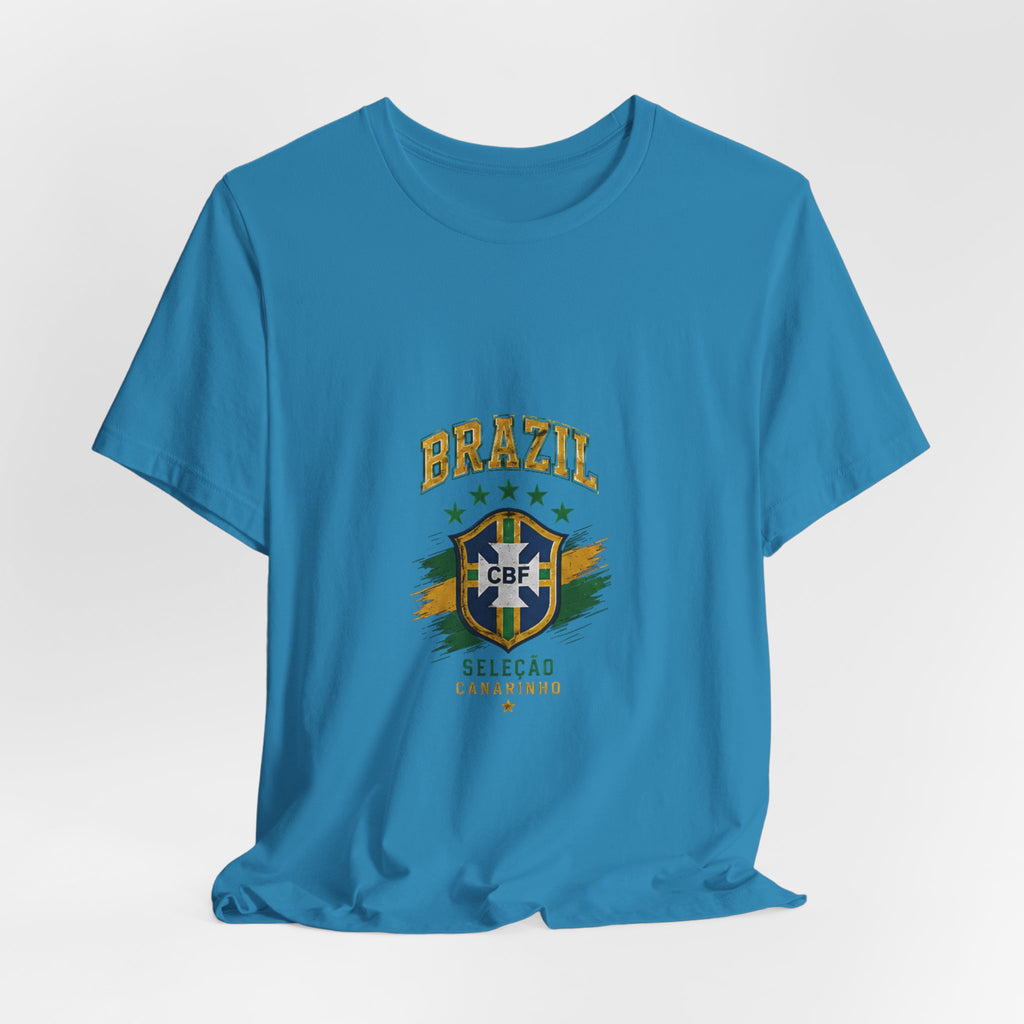 Brazil Soccer Tee - Seleção Brasileira Crest Vintage Football T‑Shirt