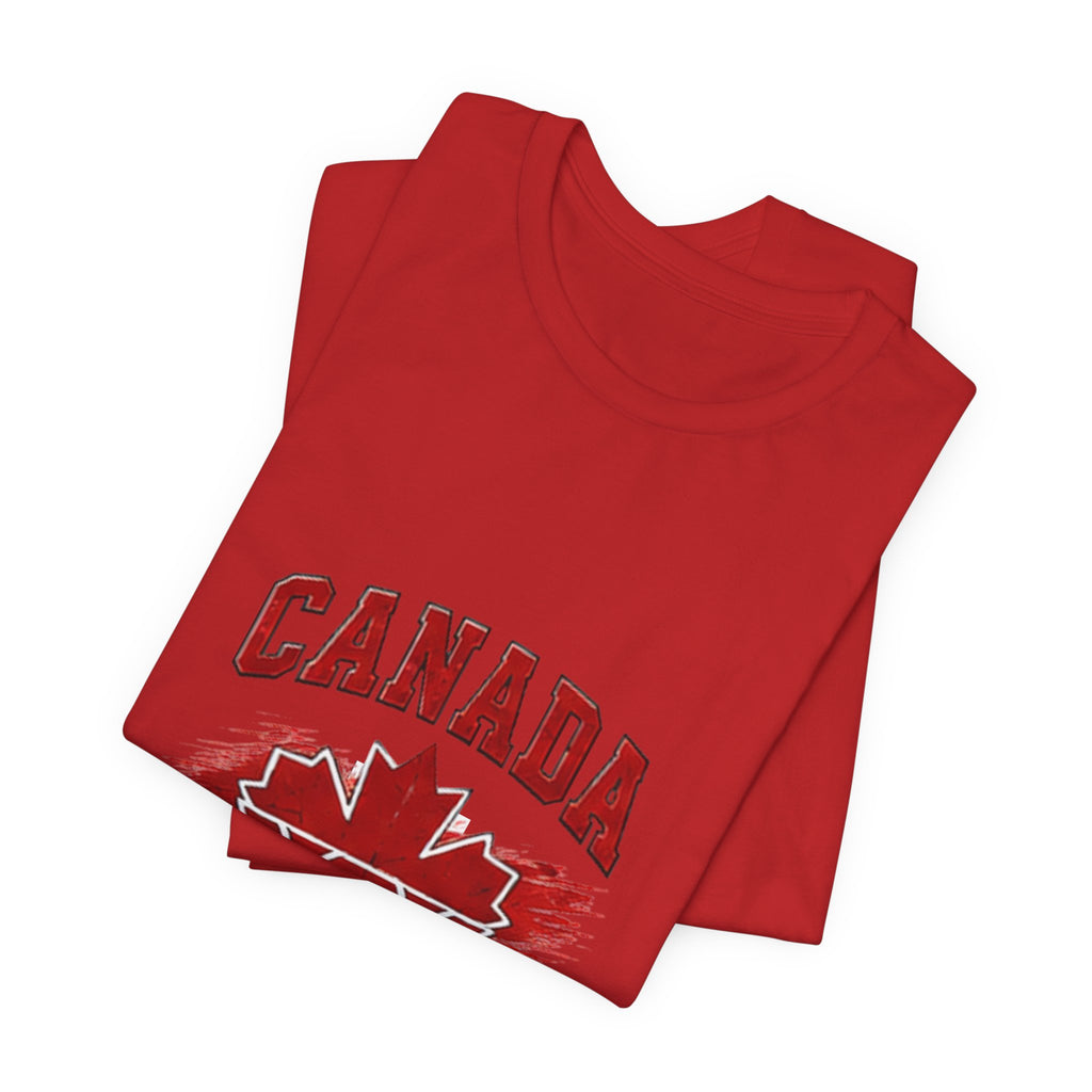 Canada Les Rouges Soccer T-Shirt — Vintage Maple Leaf Football Tee