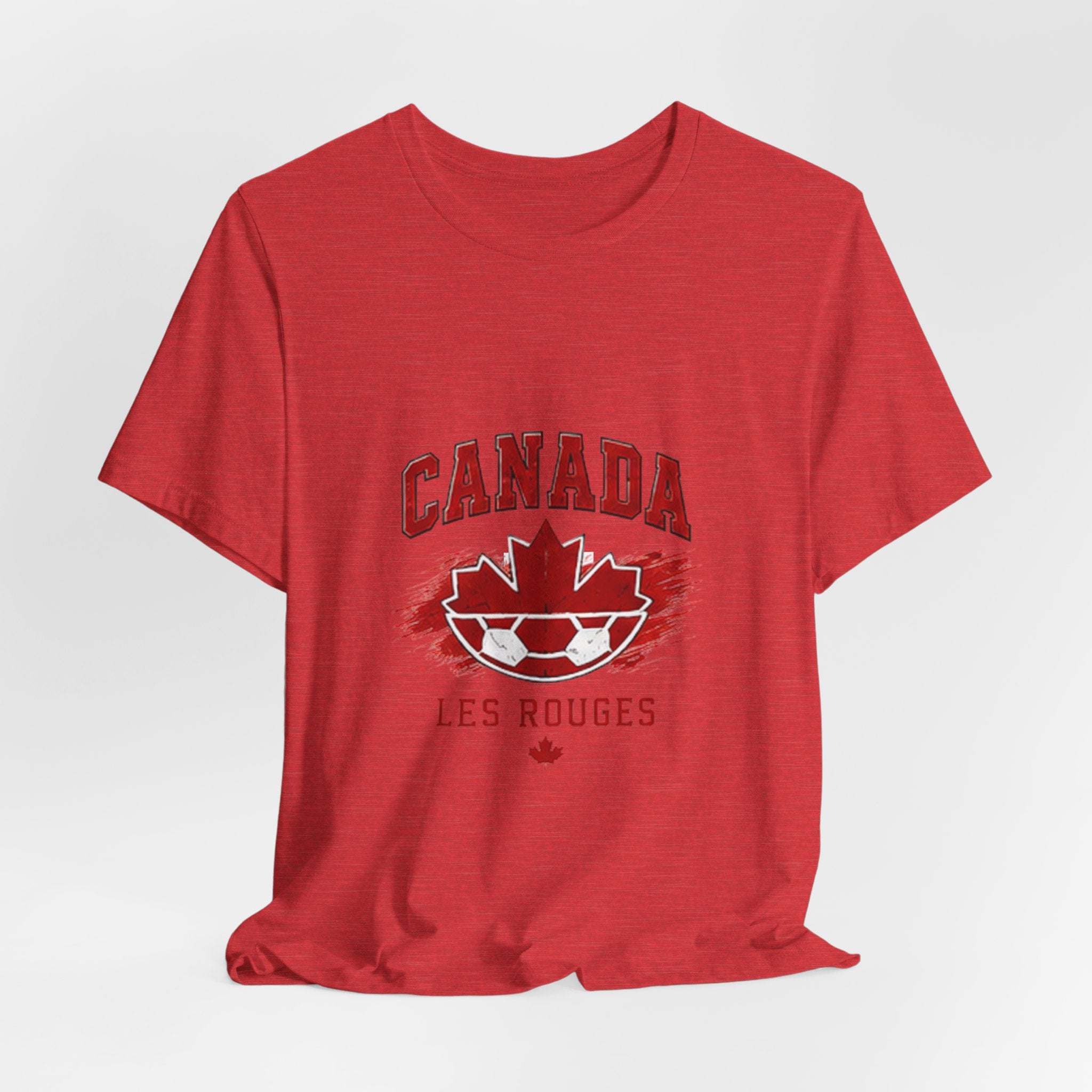 Canada Les Rouges Soccer T-Shirt — Vintage Maple Leaf Football Tee