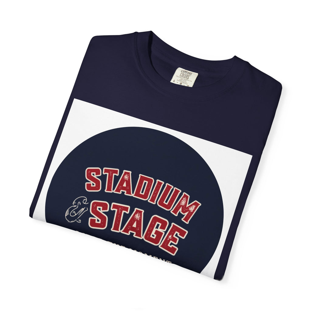 Stadium & Stage Graphic T-Shirt — "Wear the Moment" Vintage Circle Logo