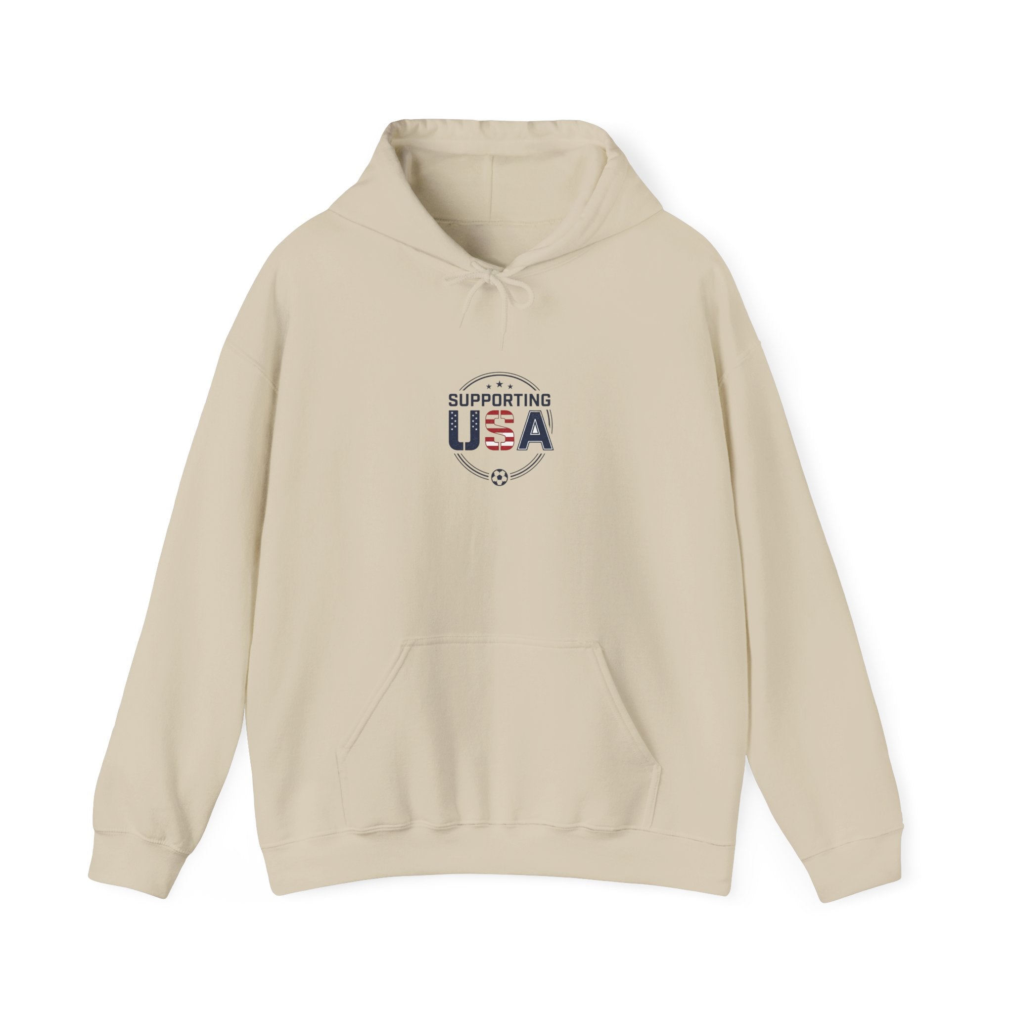 Supporting USA Hoodie | soccer watch party, country colors