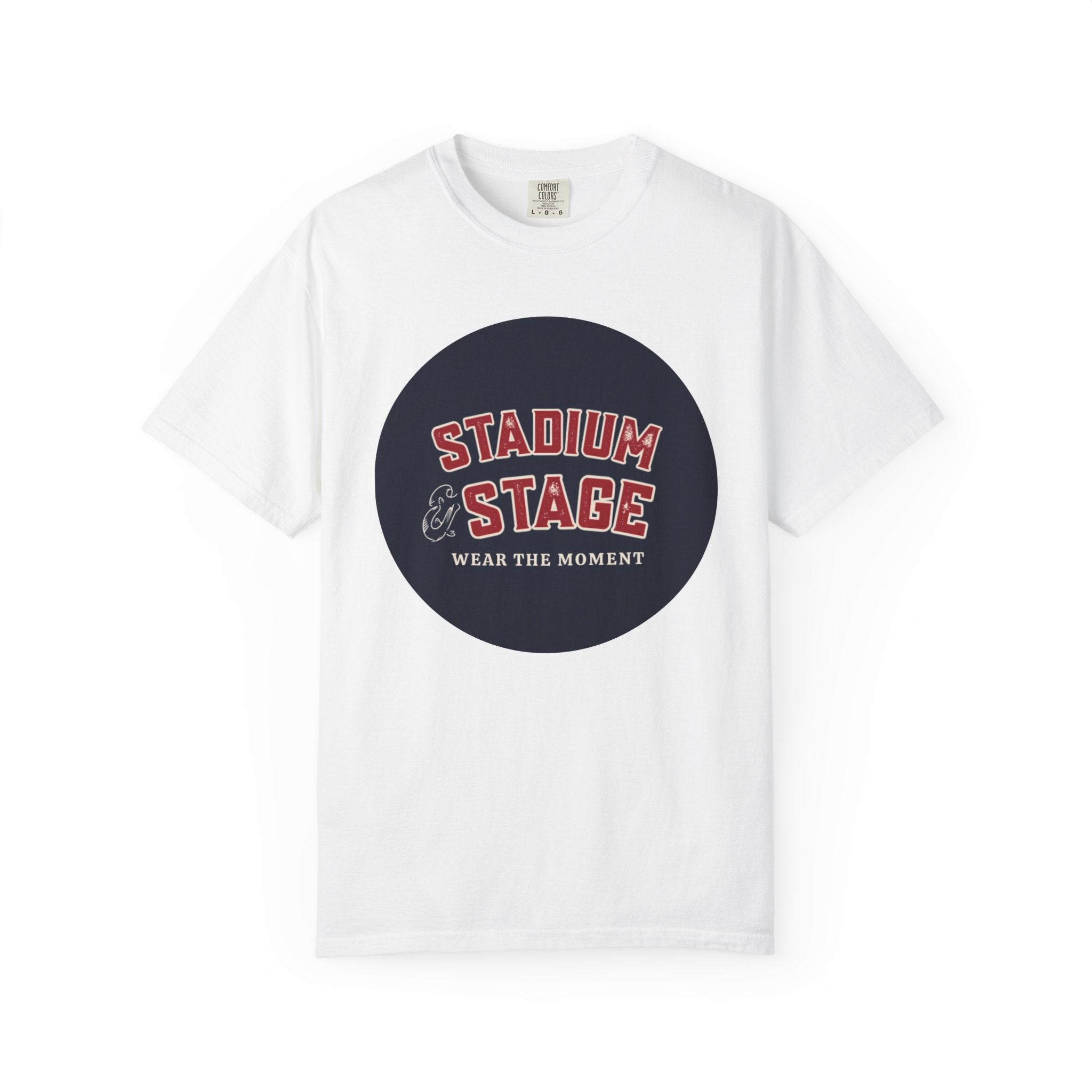 Stadium & Stage Graphic T-Shirt — "Wear the Moment" Vintage Circle Logo