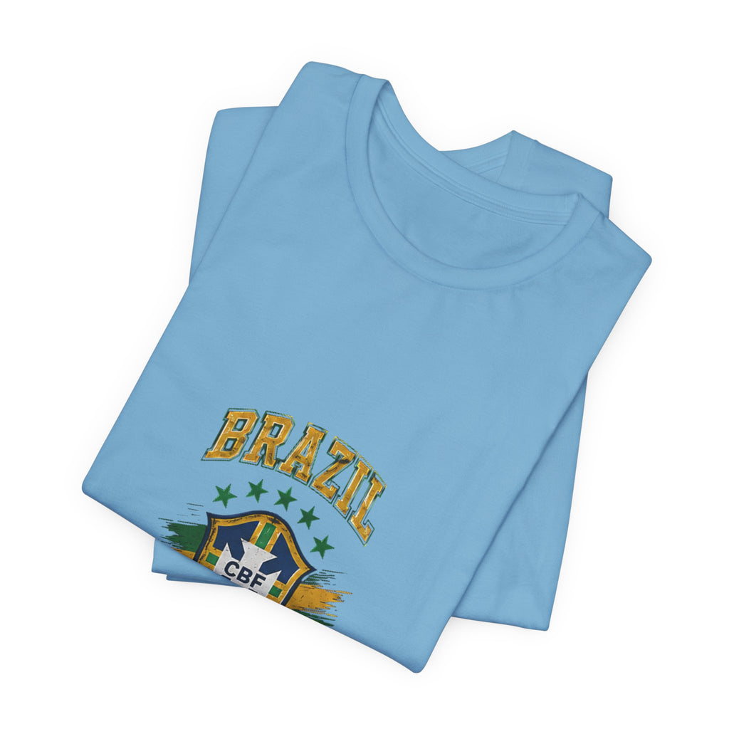 Brazil Soccer Tee - Seleção Brasileira Crest Vintage Football T‑Shirt