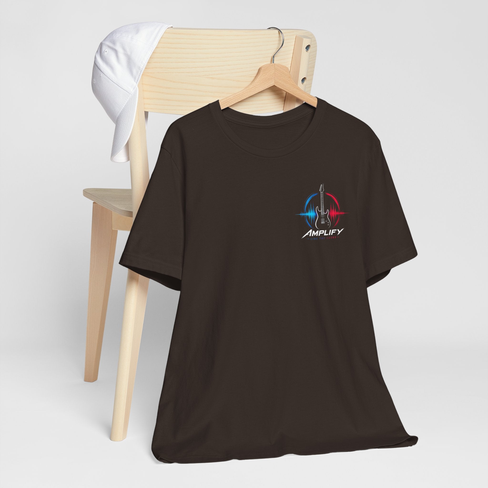 Live Play Music Tee — Colorful Waveform Graphic T-Shirt