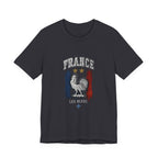 France Rooster Graphic Tee — Les Bleus Tricolor Soccer Shirt