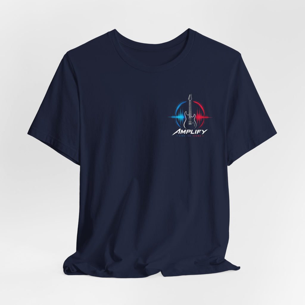 Live Play Music Tee — Colorful Waveform Graphic T-Shirt