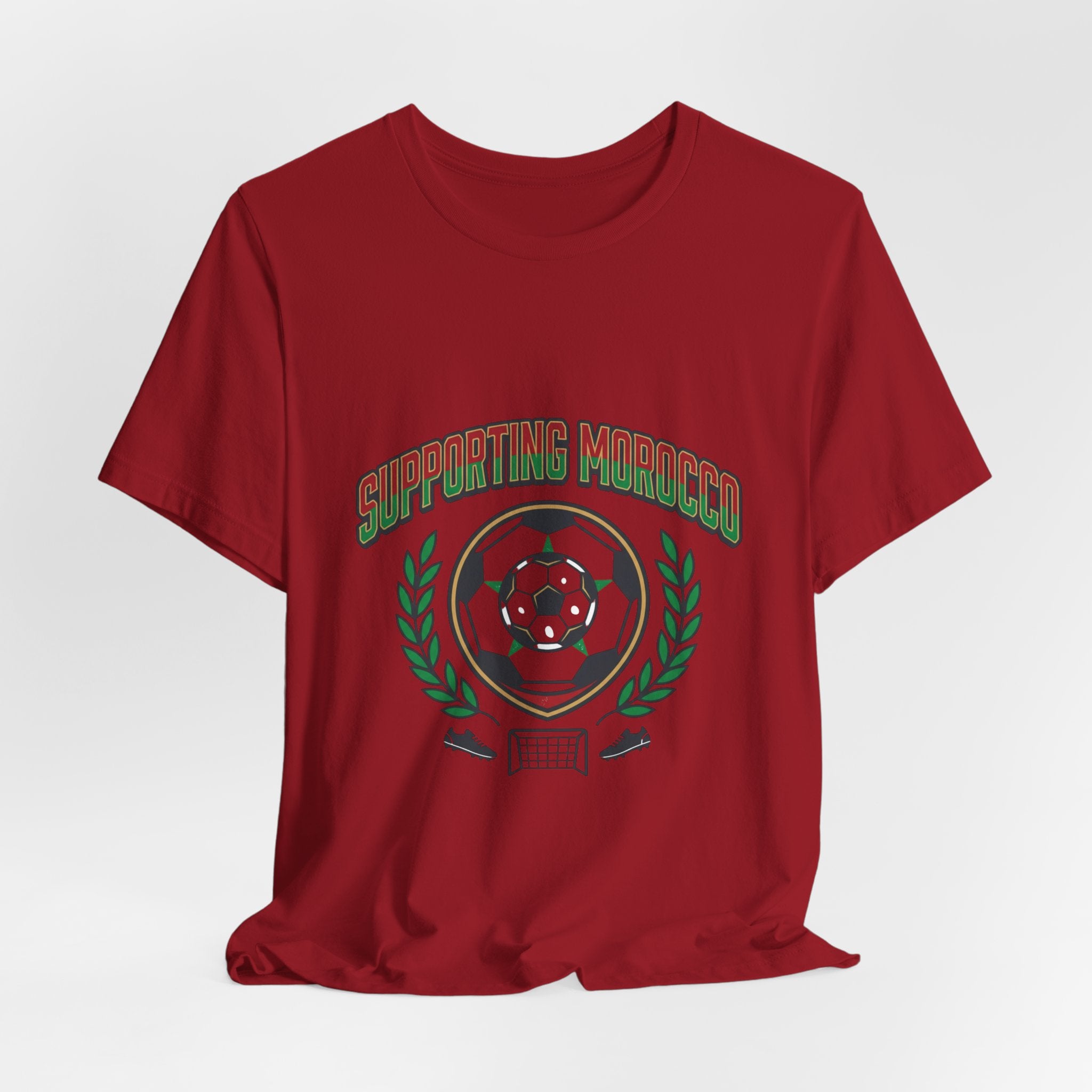 Supporting Morocco Soccer Tee | match-day outfit, country colors
