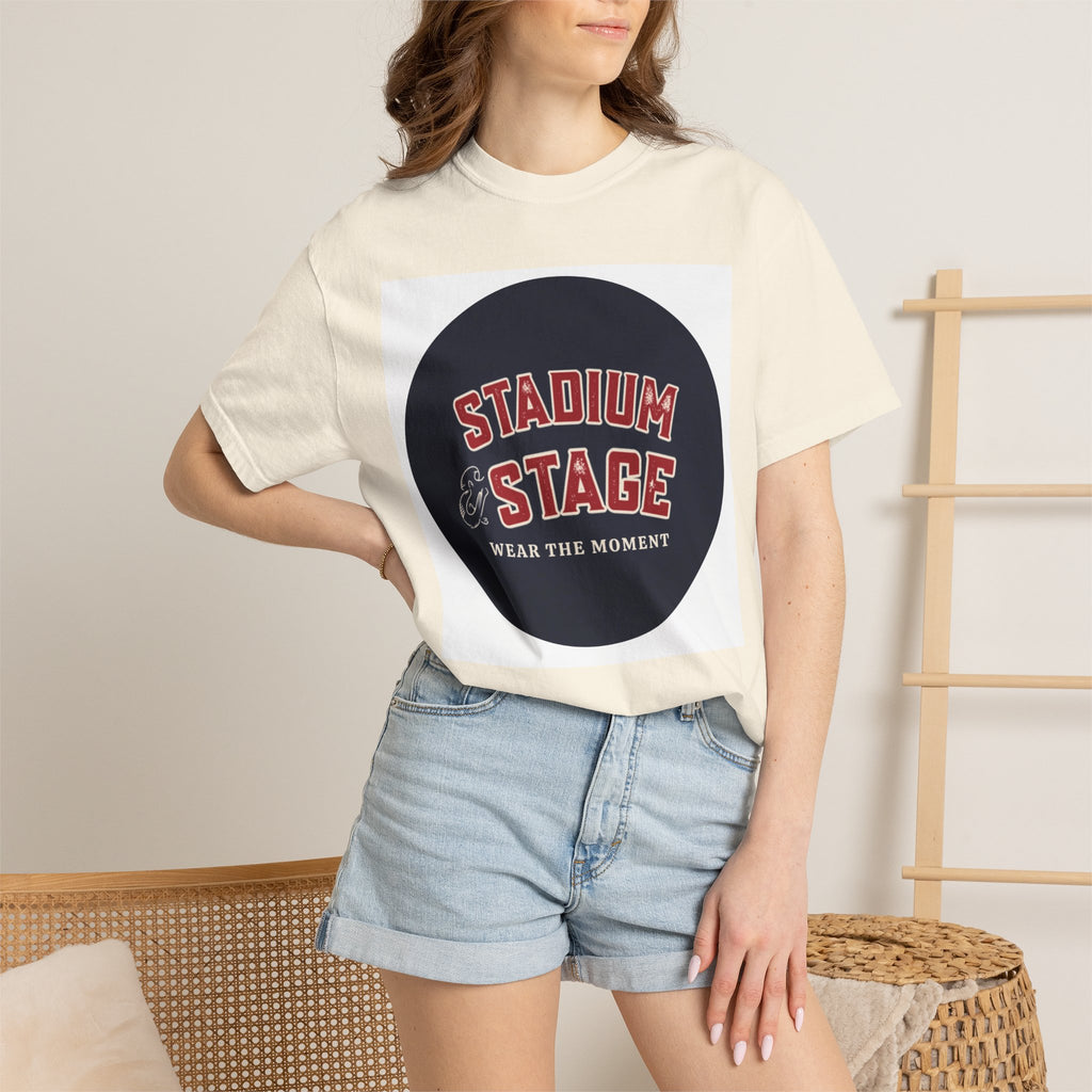 Stadium & Stage Graphic T-Shirt — "Wear the Moment" Vintage Circle Logo