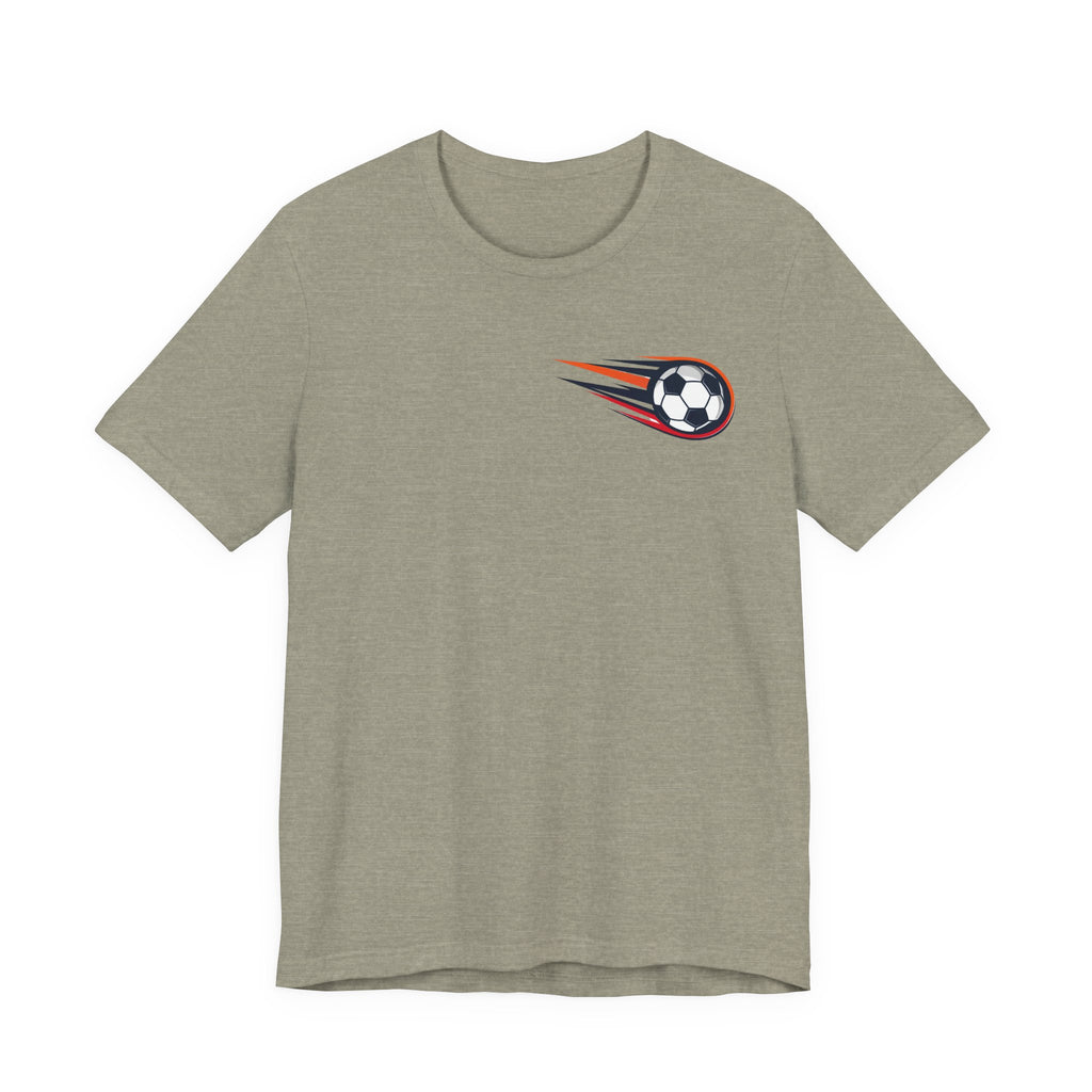 Soccer Comet T‑Shirt — Fast Soccer Ball Graphic Tee