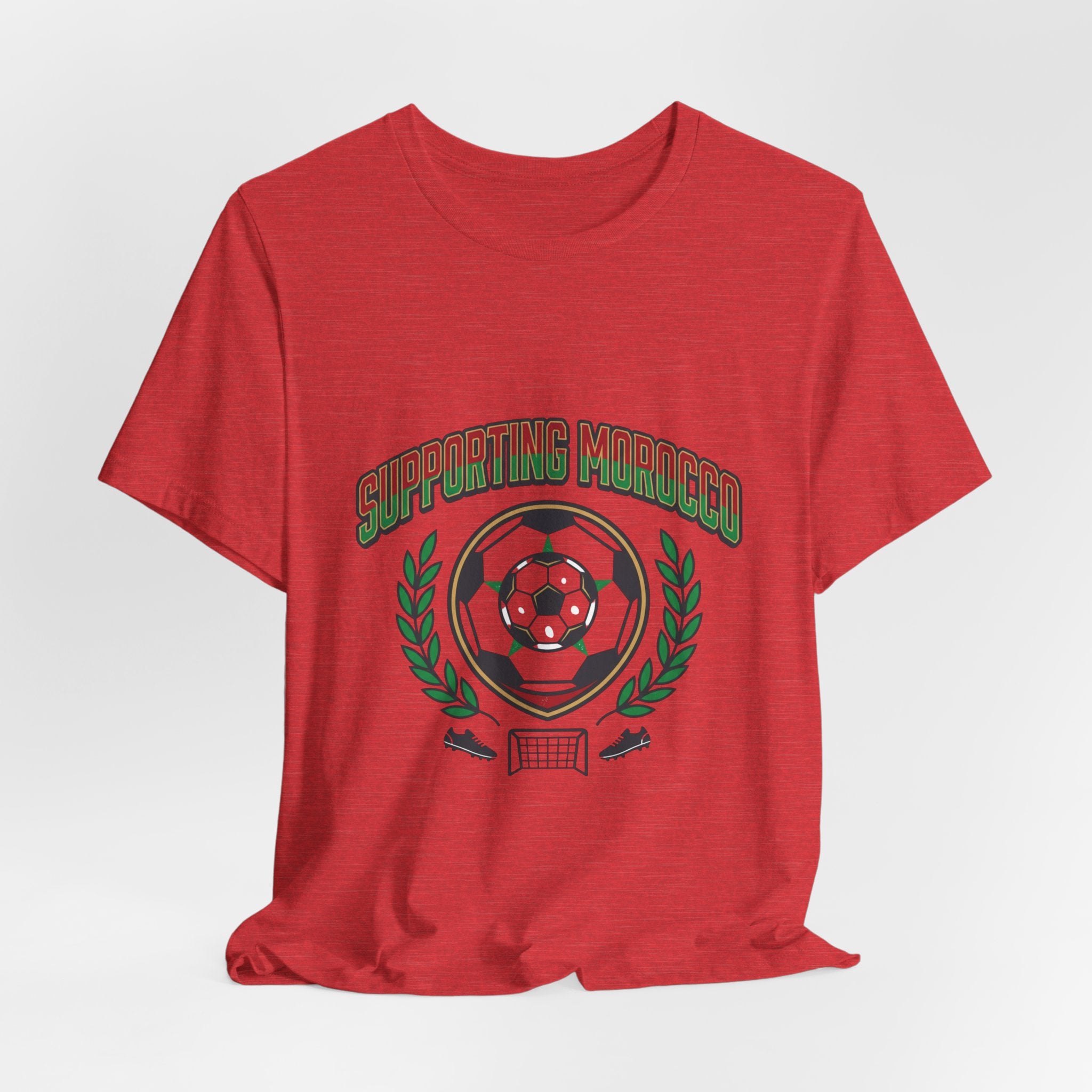Supporting Morocco Soccer Tee | match-day outfit, country colors