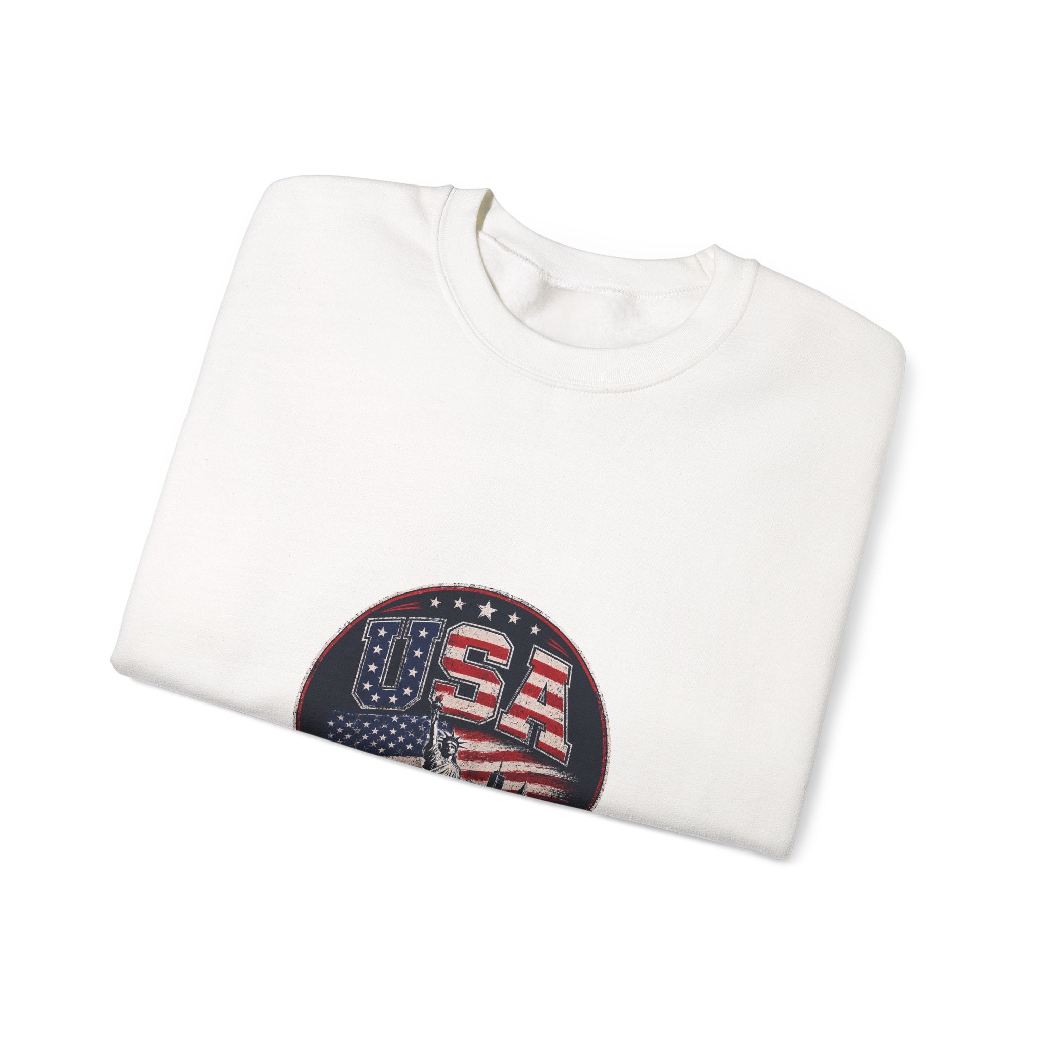 USA Crewneck Sweatshirt — Patriotic American Graphic Pullover