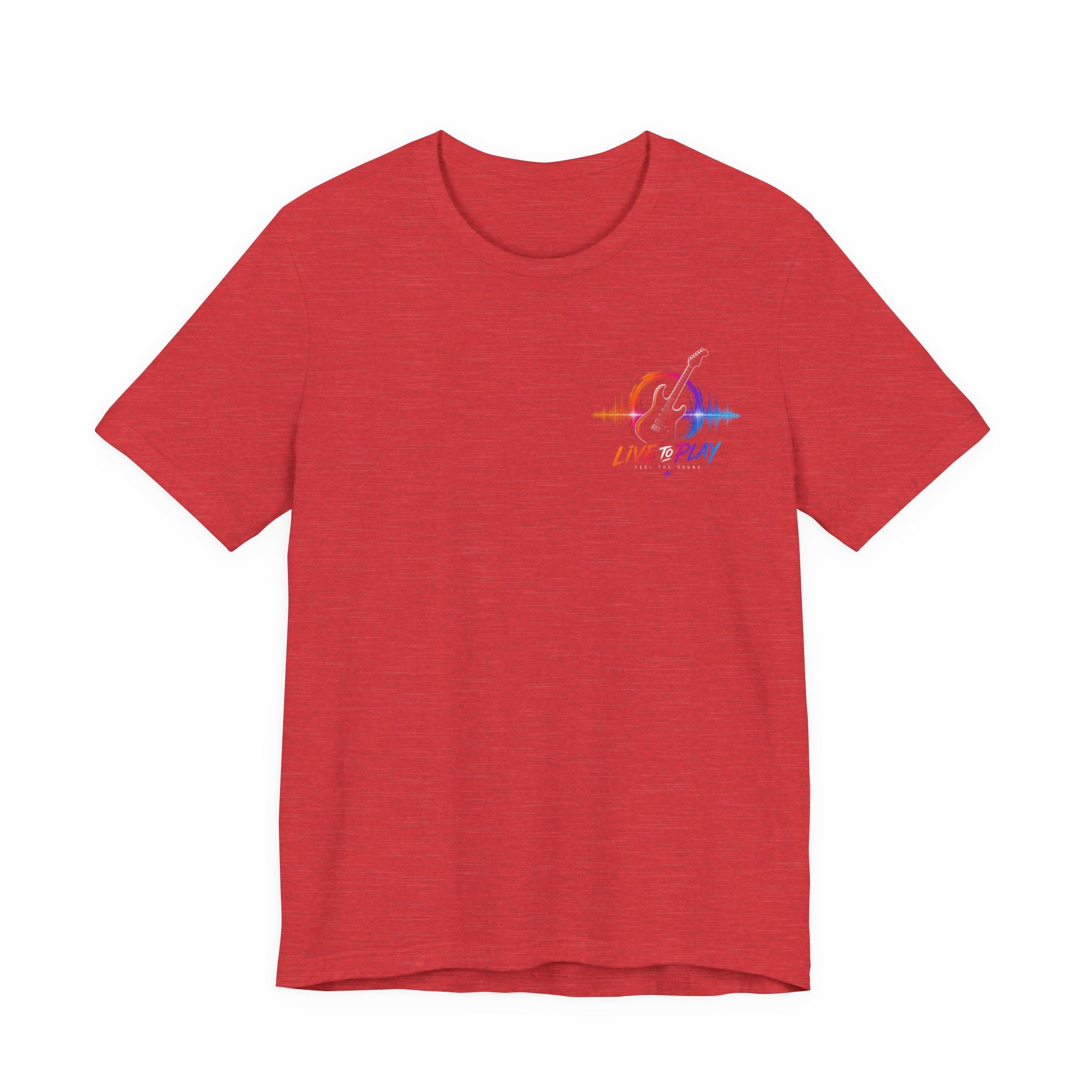Live Play Music Tee — Waveform Logo Graphic T‑Shirt
