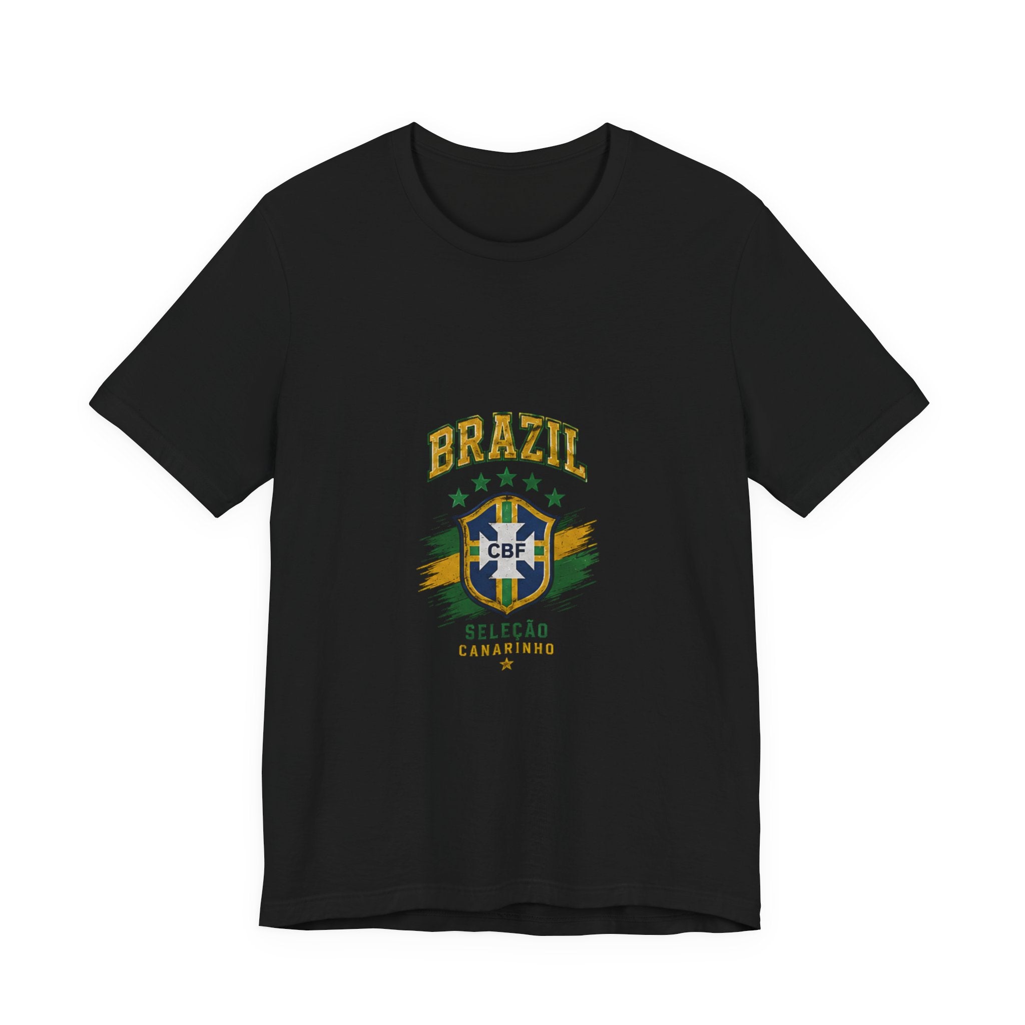 Brazil Soccer Tee - Seleção Brasileira Crest Vintage Football T‑Shirt