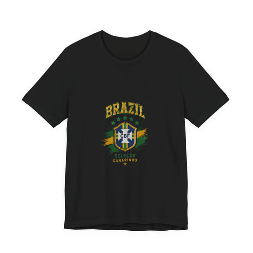 Brazil Soccer Tee - Seleção Brasileira Crest Vintage Football T‑Shirt