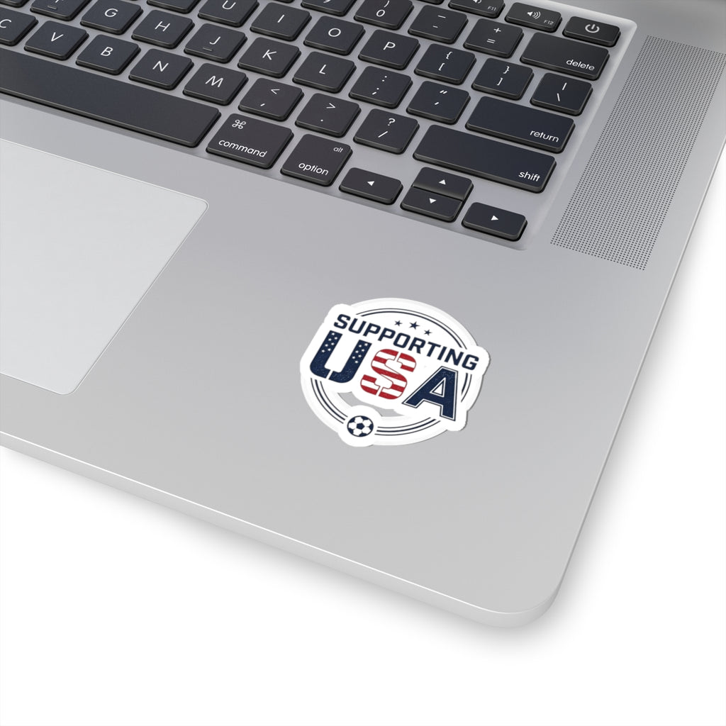 Supporting USA Kiss-Cut Stickers | soccer watch party, country colors