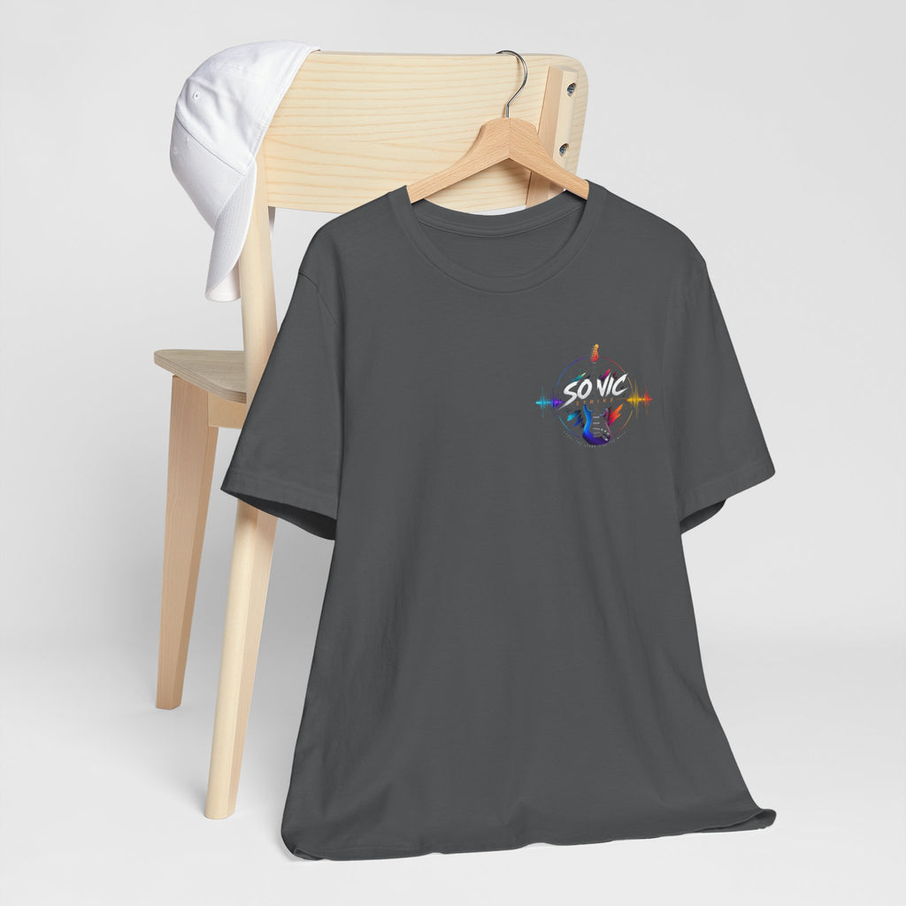 So Much Vibe Tee — Colorful Music Wave Graphic T-Shirt