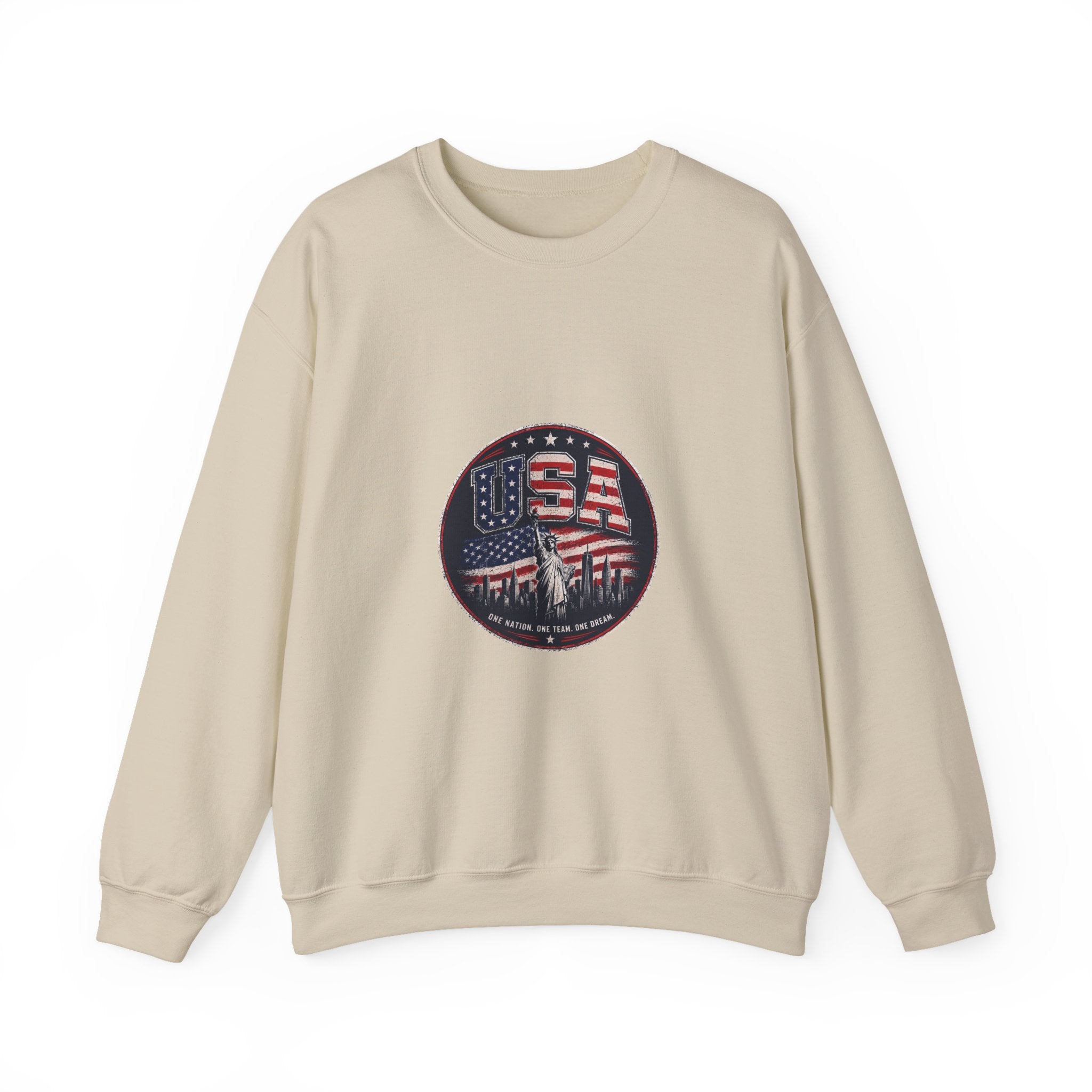 USA Crewneck Sweatshirt — Patriotic American Graphic Pullover