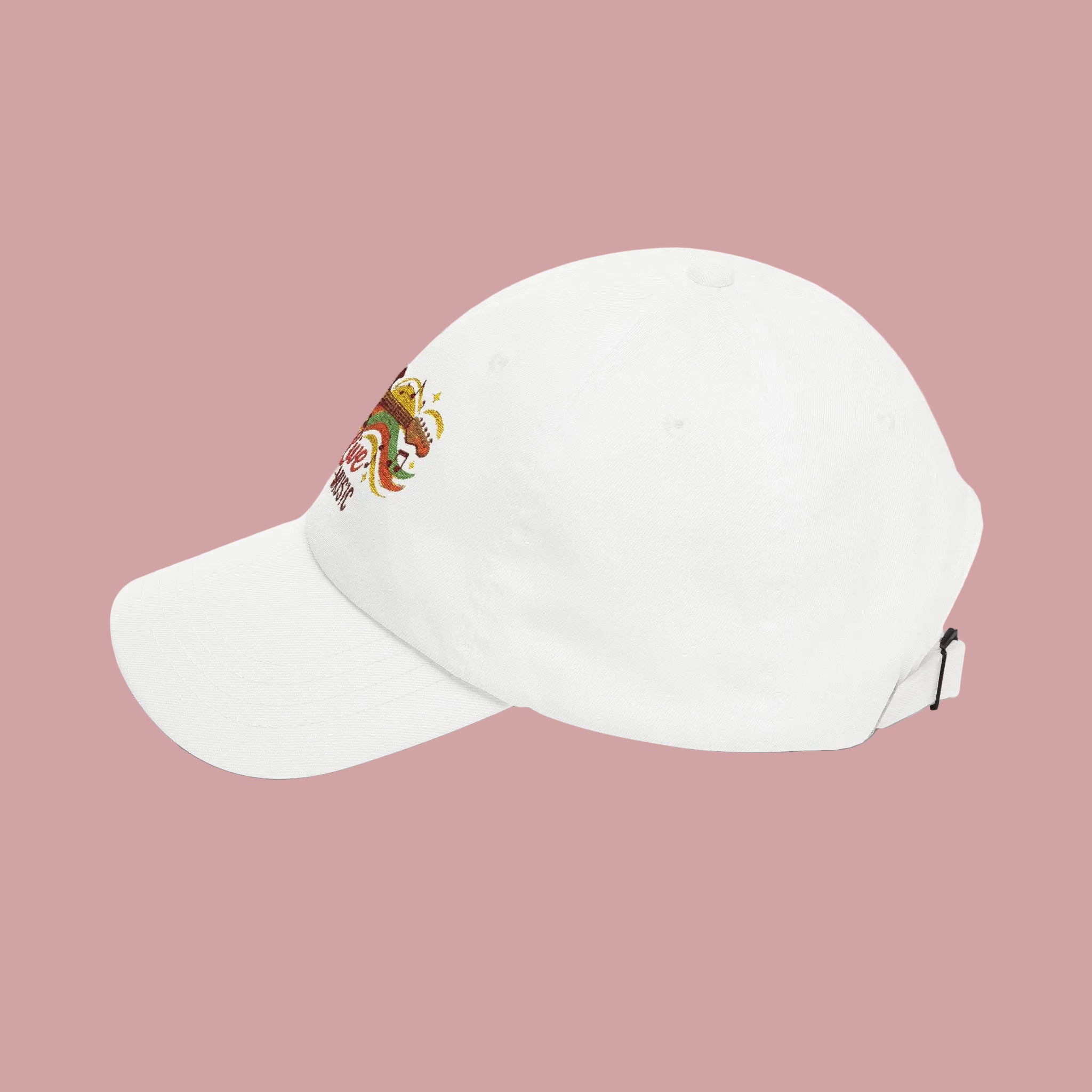 Dad Cap - 'Strum & Steel' Guitar Sequin Embroidered Hat