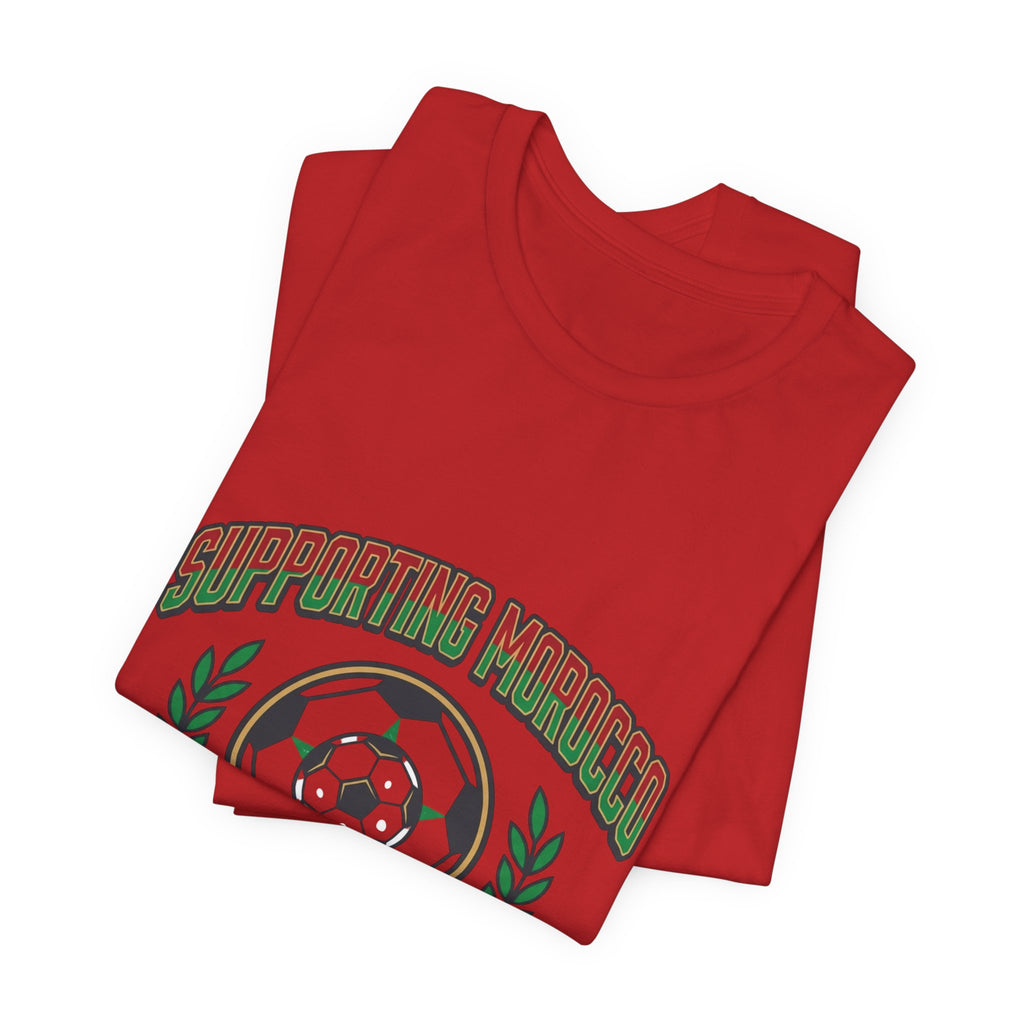 Supporting Morocco Soccer Tee | match-day outfit, country colors