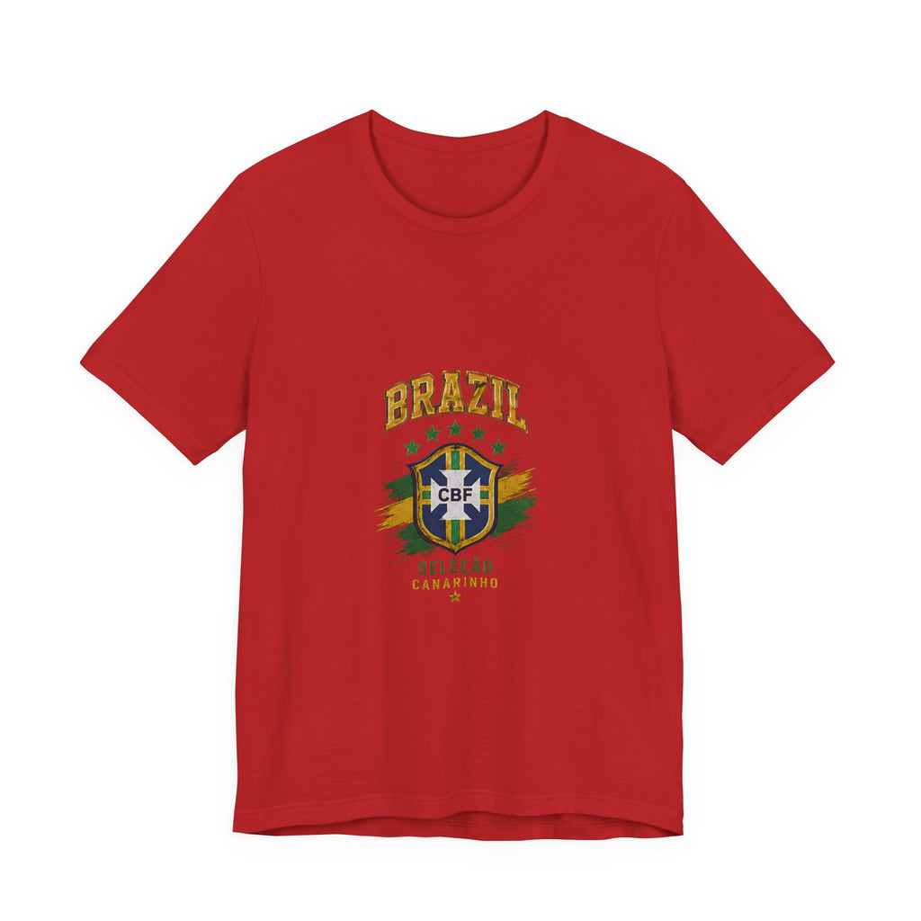Brazil Soccer Tee - Seleção Brasileira Crest Vintage Football T‑Shirt