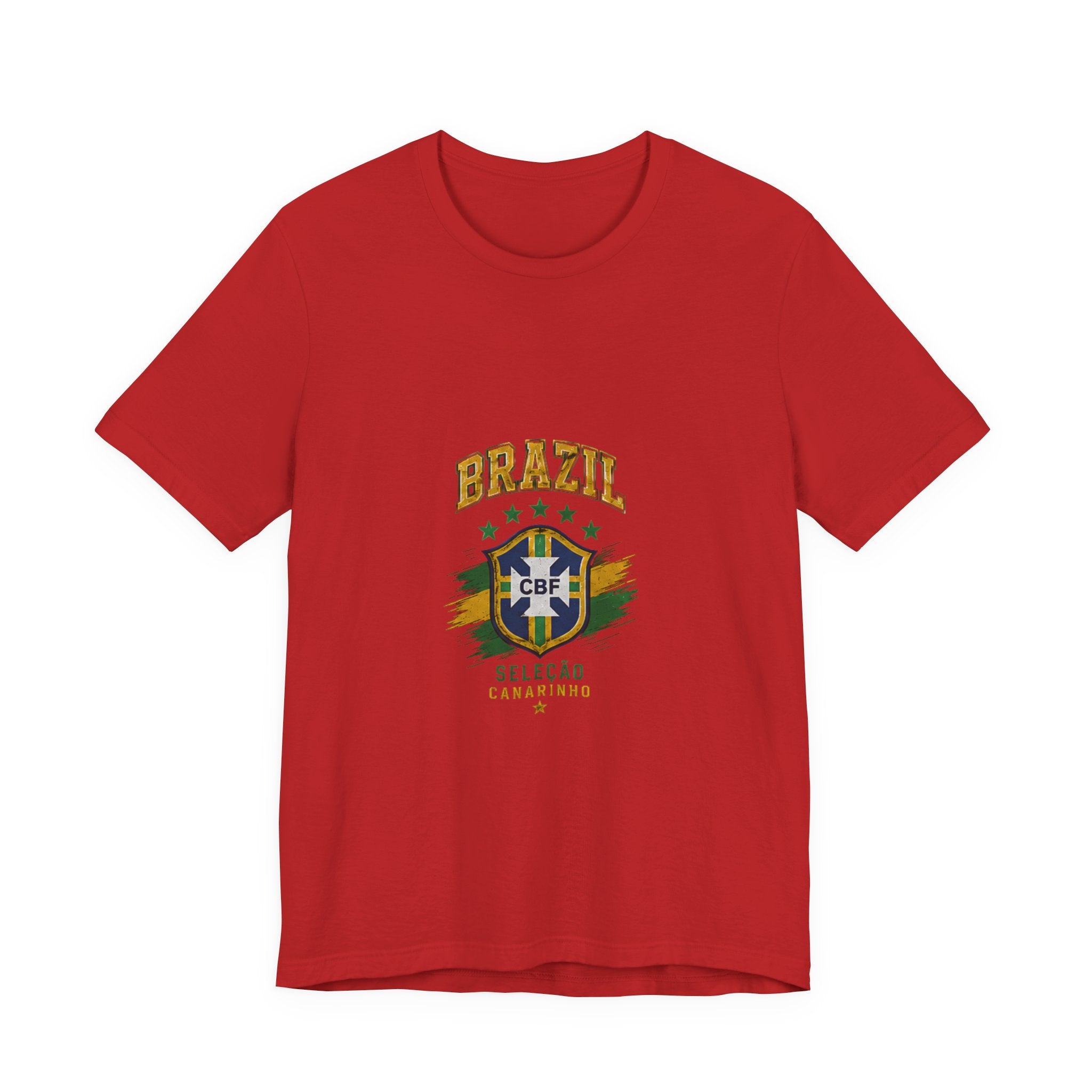 Brazil Soccer Tee - Seleção Brasileira Crest Vintage Football T‑Shirt