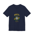 Brazil Soccer Tee - Seleção Brasileira Crest Vintage Football T‑Shirt