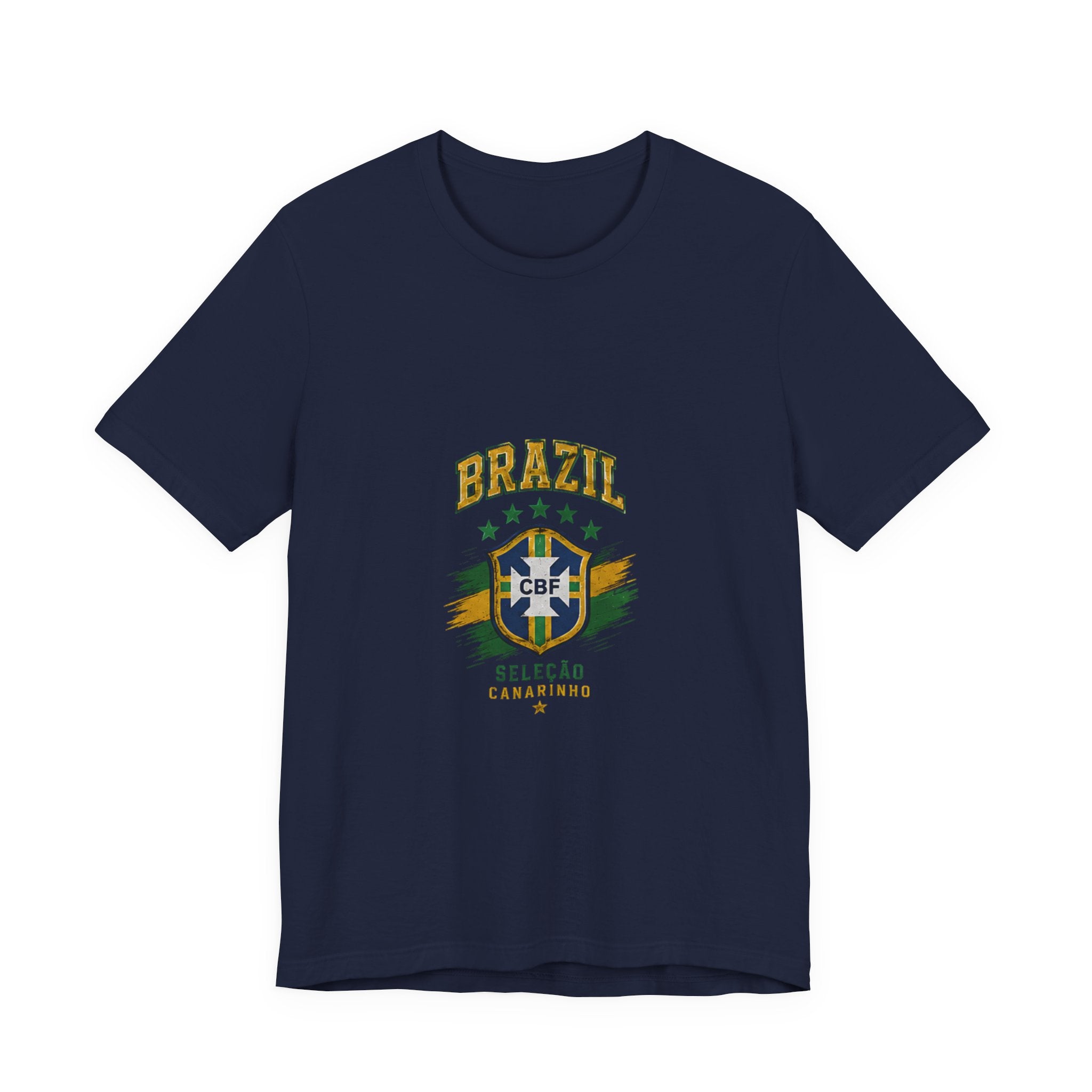 Brazil Soccer Tee - Seleção Brasileira Crest Vintage Football T‑Shirt