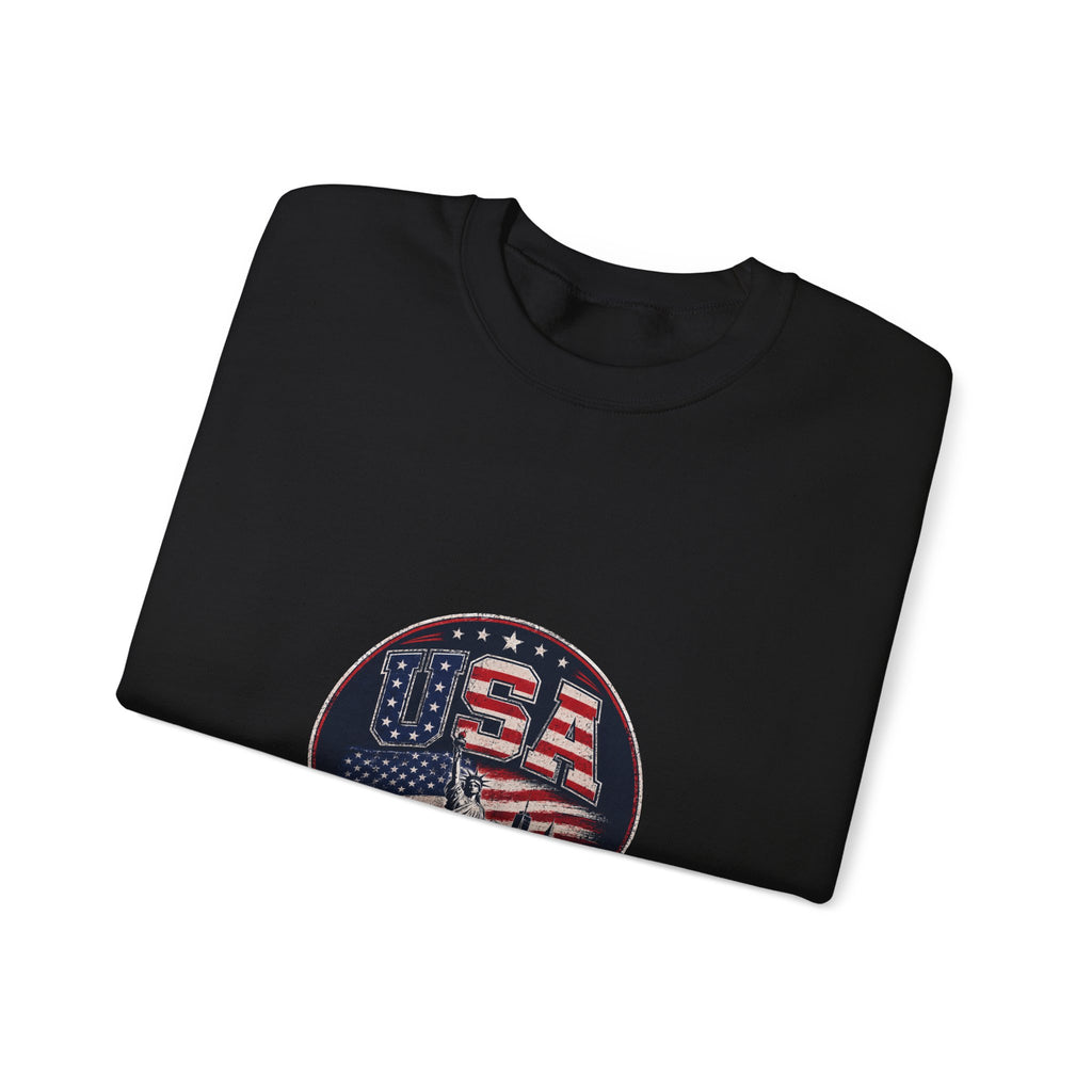 USA Crewneck Sweatshirt — Patriotic American Graphic Pullover