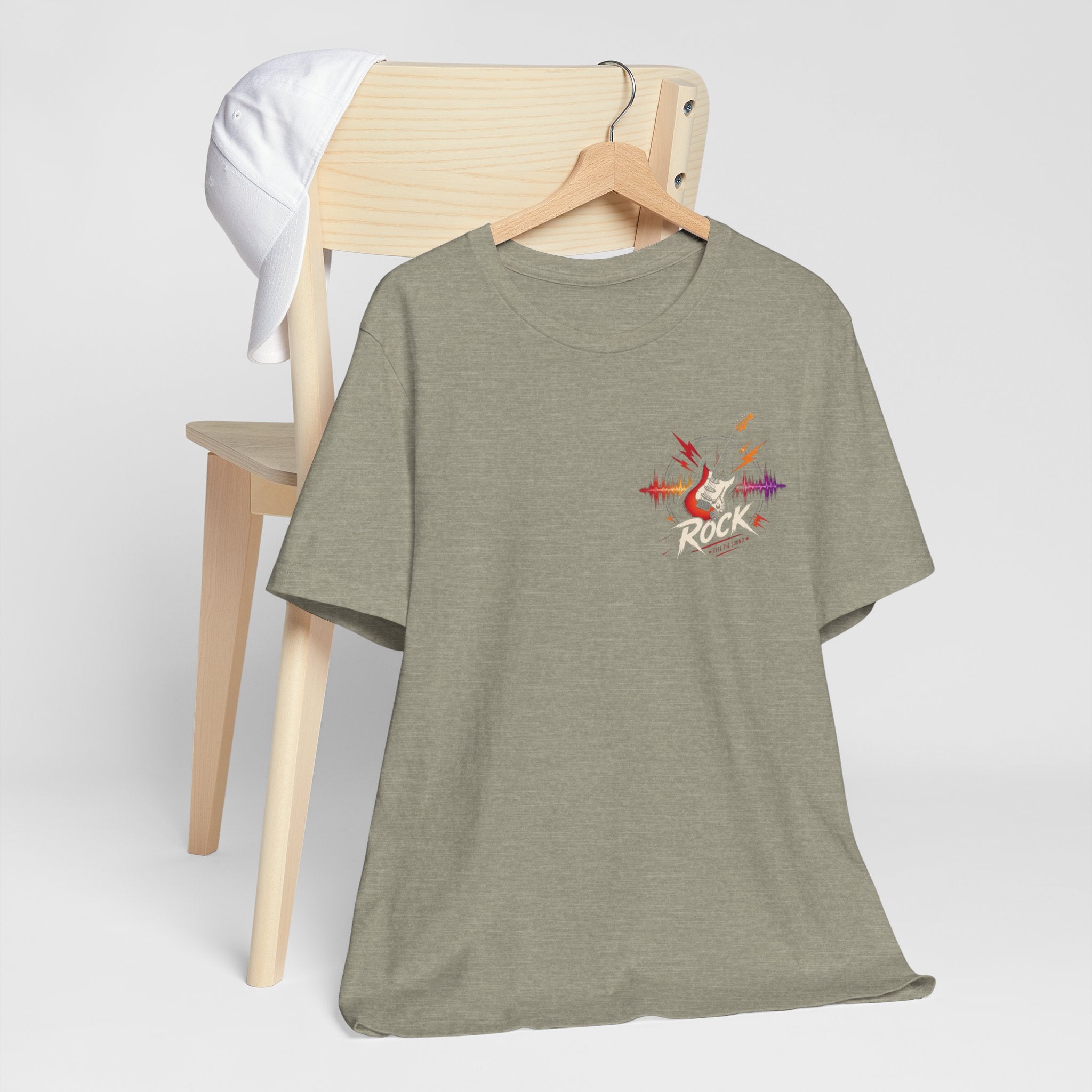 Phoenix Soundwave T‑Shirt — Colorful Phoenix Graphic with "Rise Above" Text