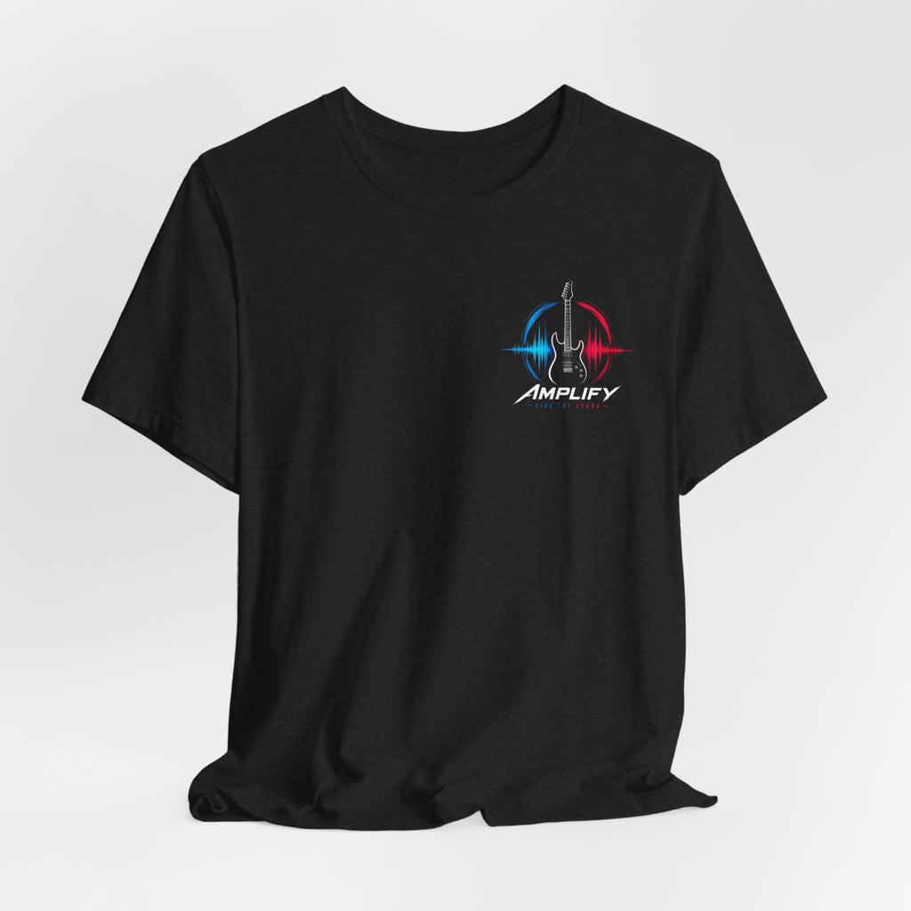 Live Play Music Tee — Colorful Waveform Graphic T-Shirt