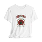 Morocco Crest T-Shirt - 'Les Lions de l'Atlas' Vintage Soccer Tee