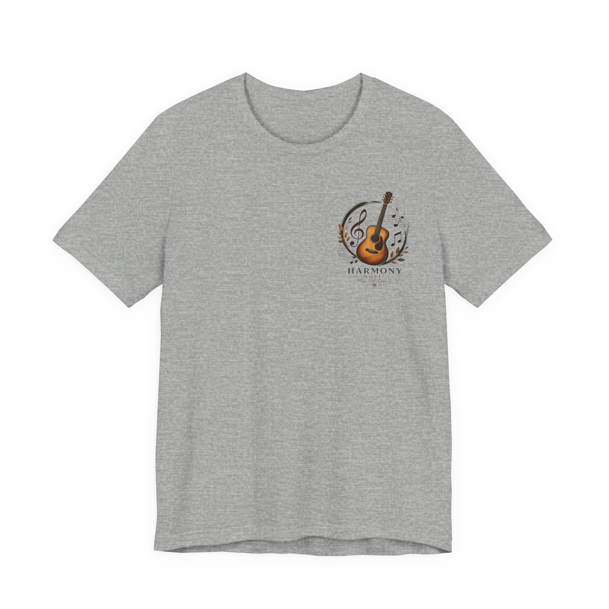 Acoustic Guitar 'Harmony' Graphic Tee — Music Lover Short Sleeve Shirt