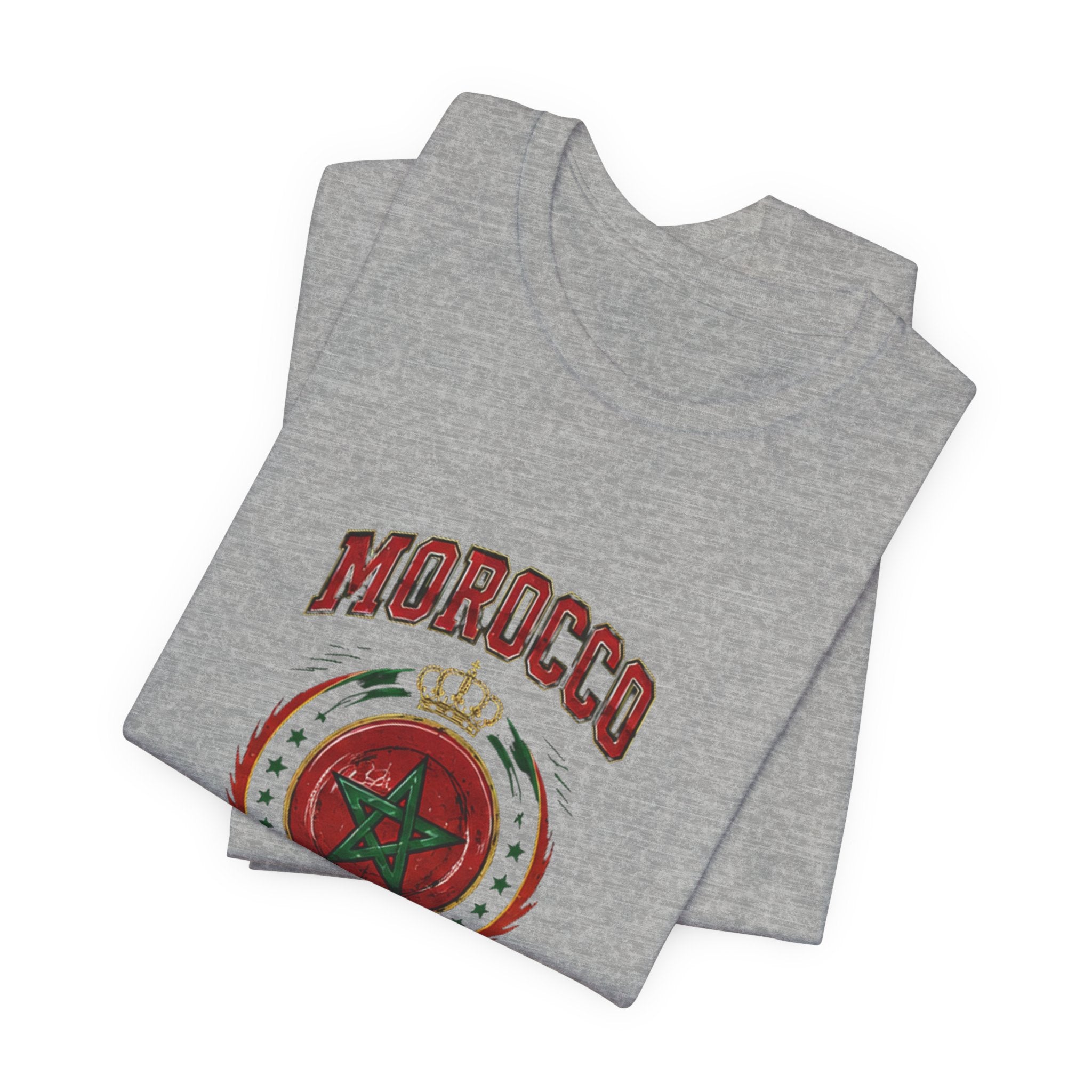 Morocco Crest T-Shirt - 'Les Lions de l'Atlas' Vintage Soccer Tee