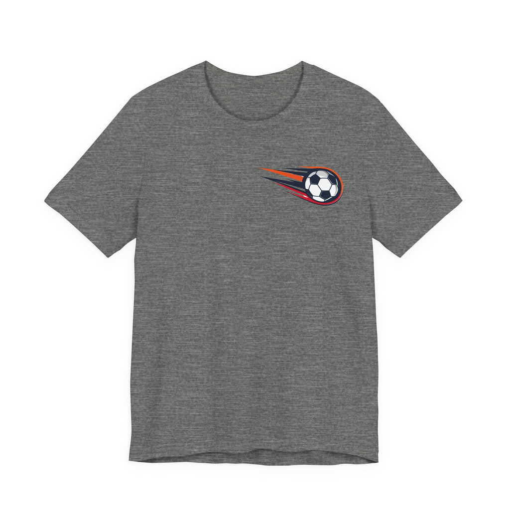 Soccer Comet T‑Shirt — Fast Soccer Ball Graphic Tee