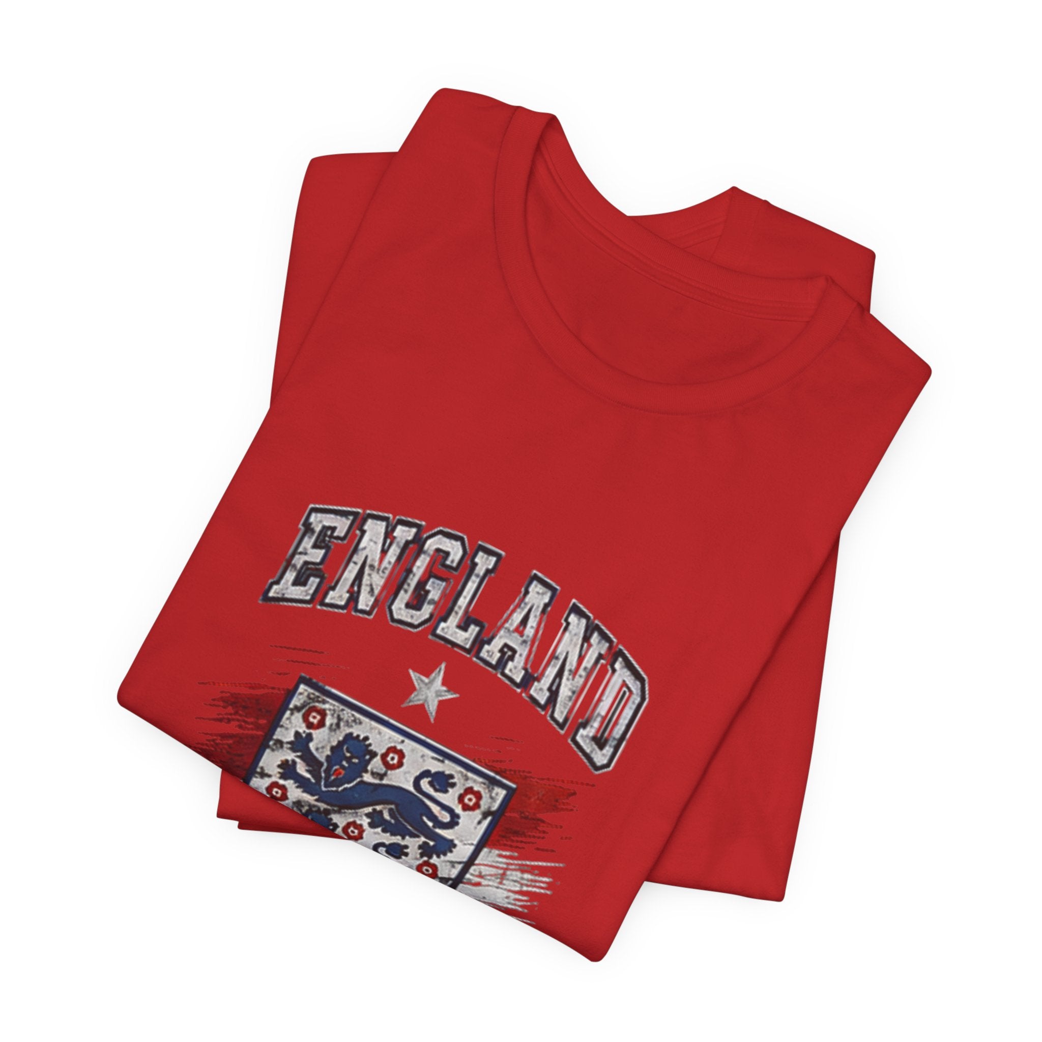 England Three Lions Graphic Tee — Vintage Football Crest T-Shirt